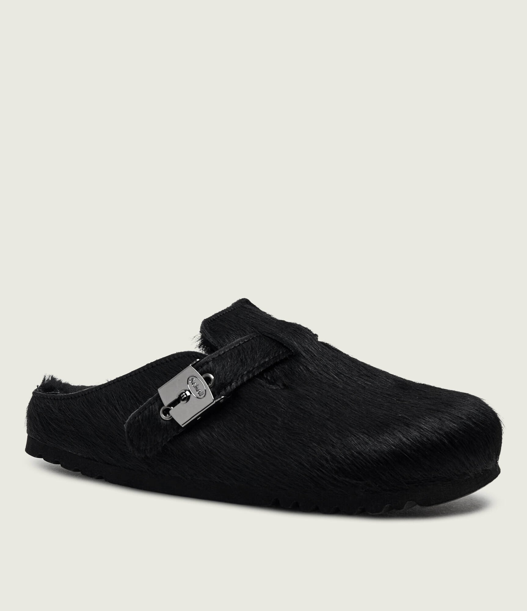 Scholl De piele mules (încălțăminte) Grace cu adaos de lână