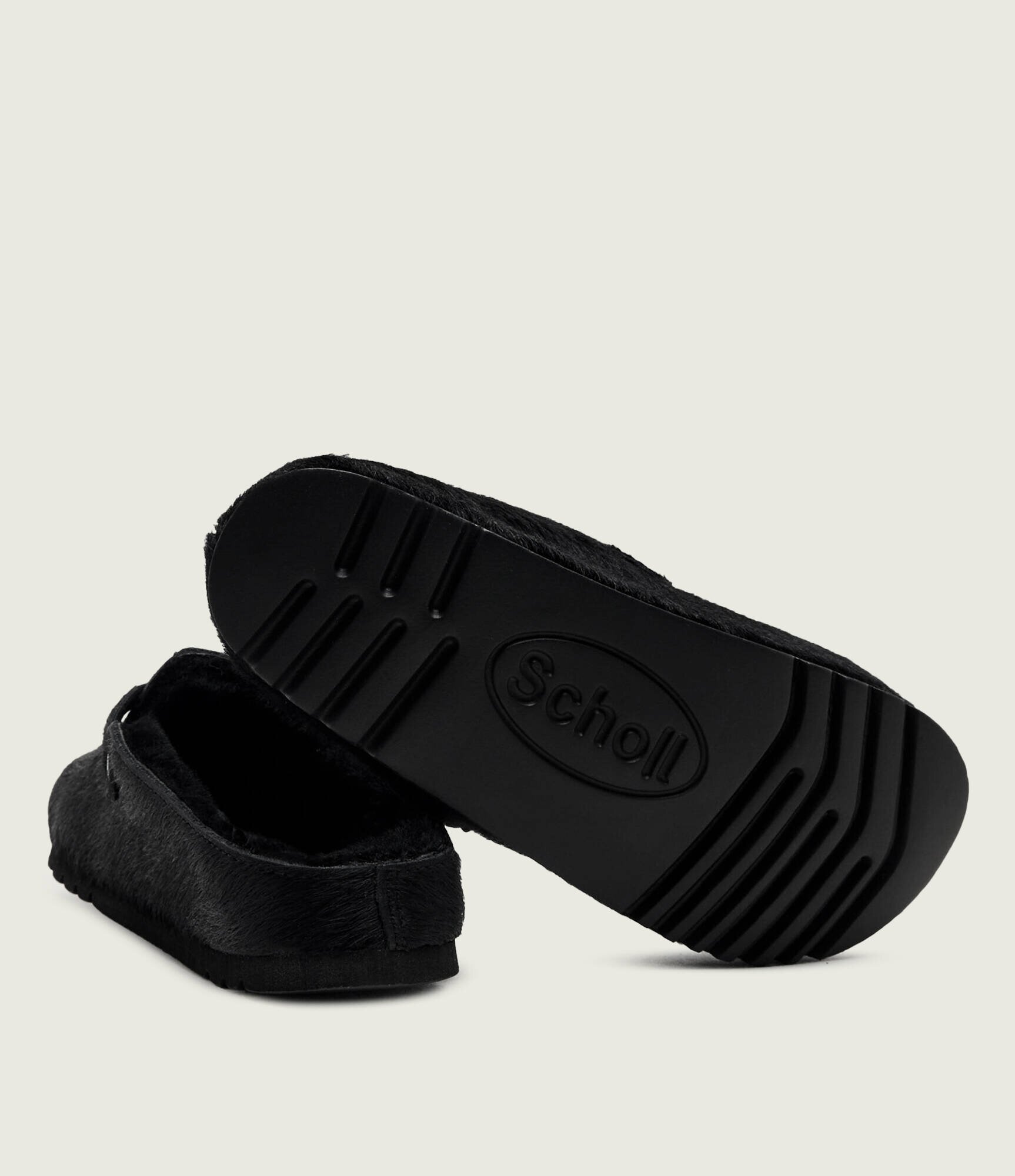 Scholl De piele mules (încălțăminte) Grace cu adaos de lână