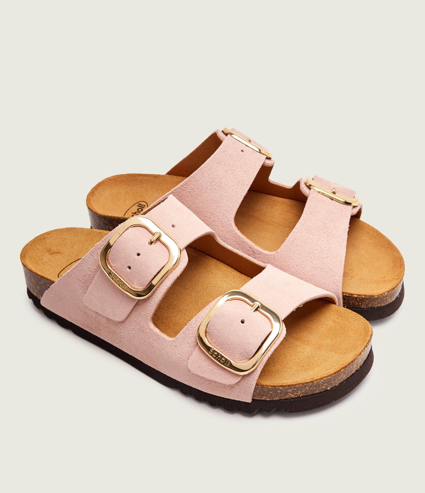 Scholl Șlapi NOELLE | piele întoarsă