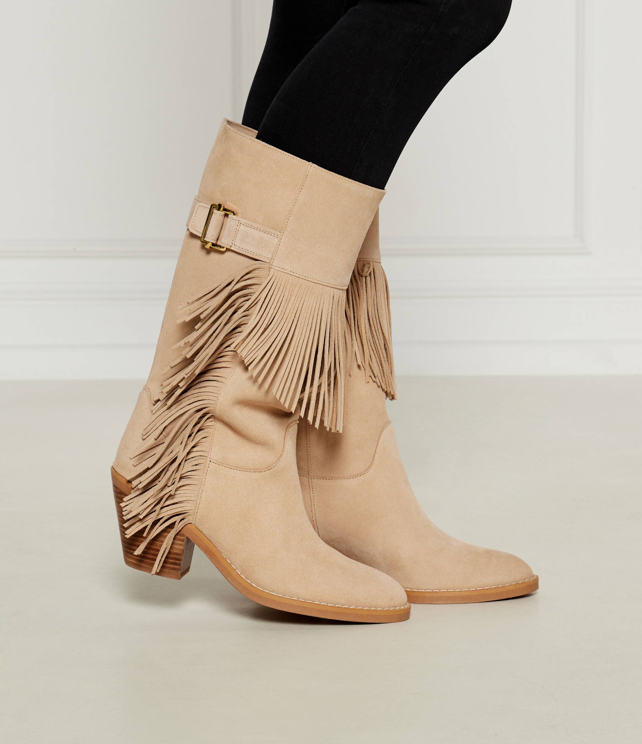 See By Chloé Cizme cowboy | piele întoarsă