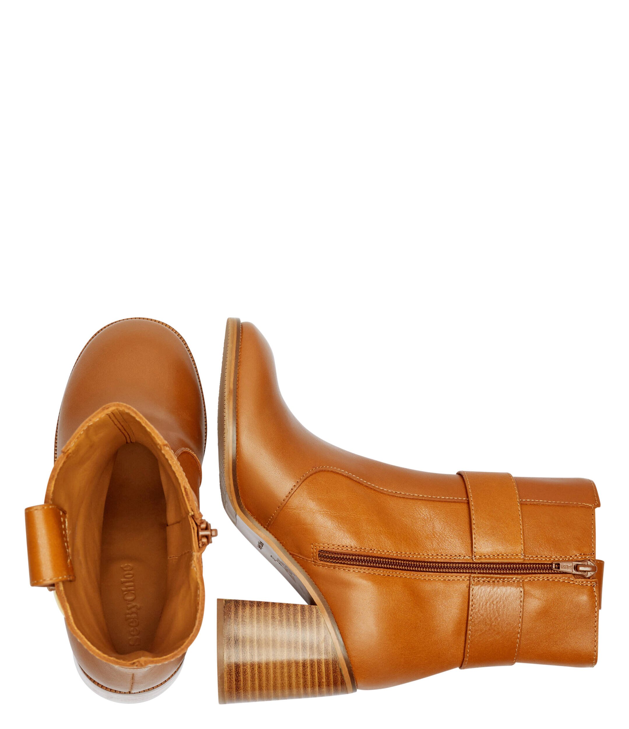 See By Chloé De piele botine cu toc