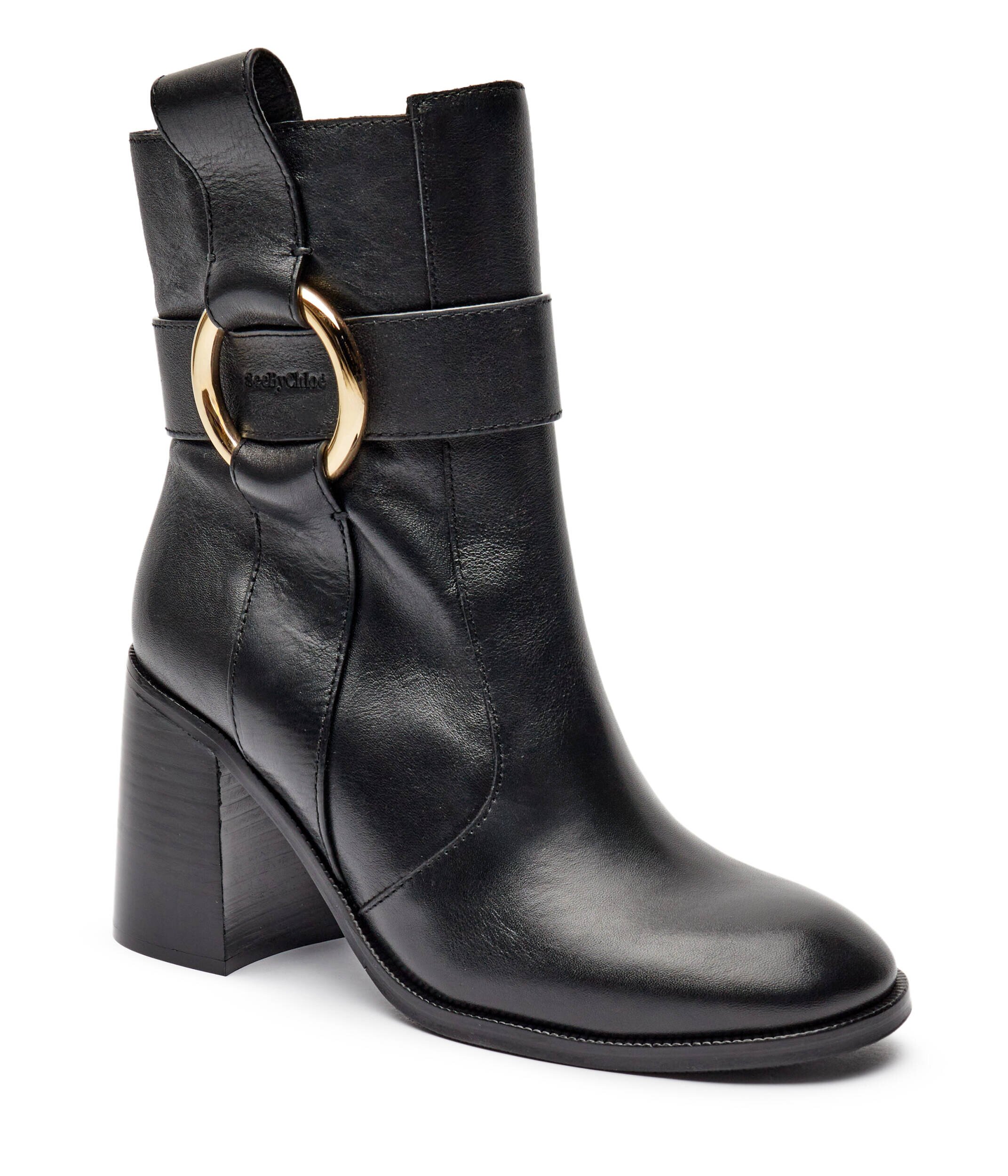 See By Chloé De piele botine cu toc