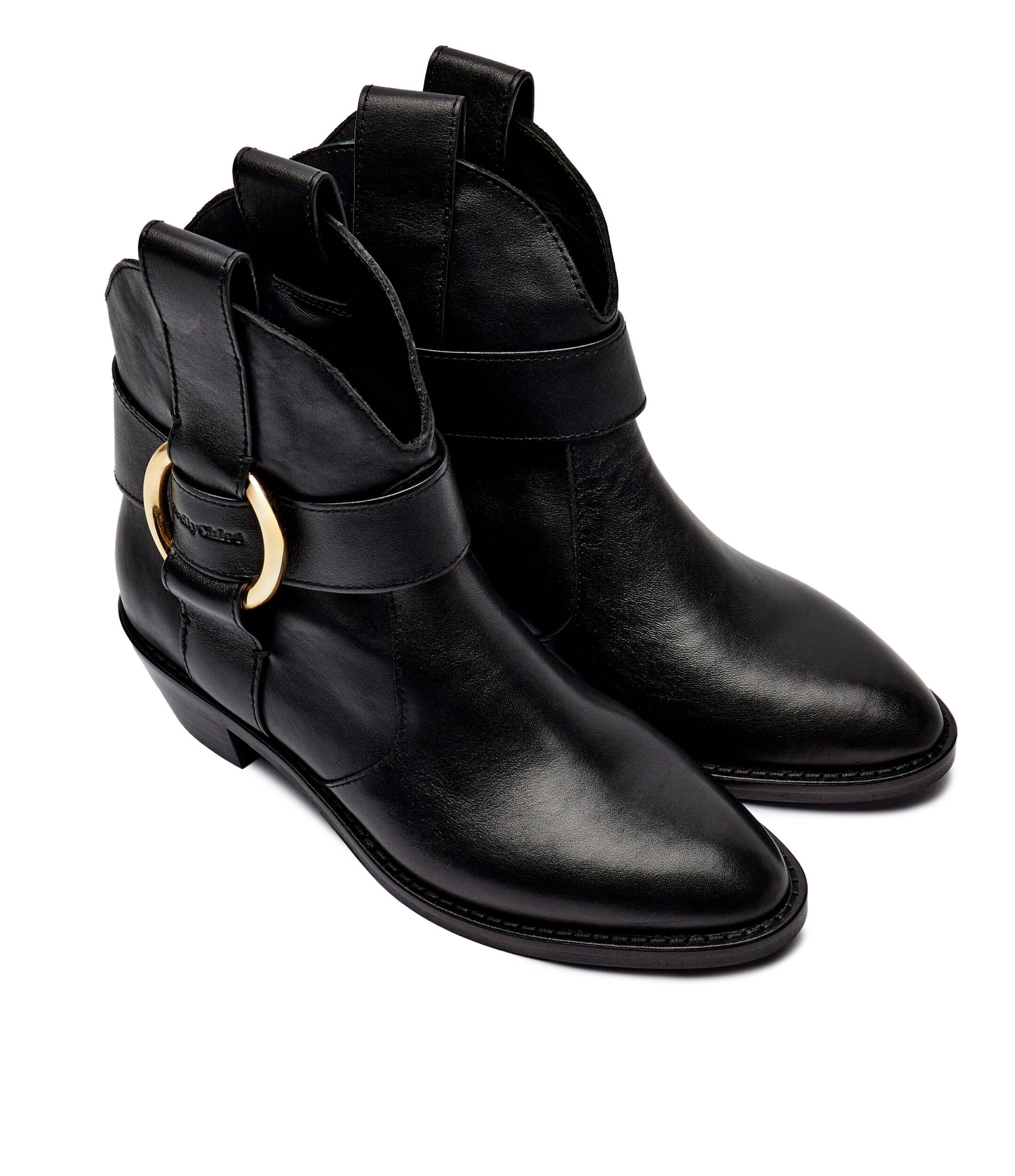 See By Chloé De piele cizme cowboy