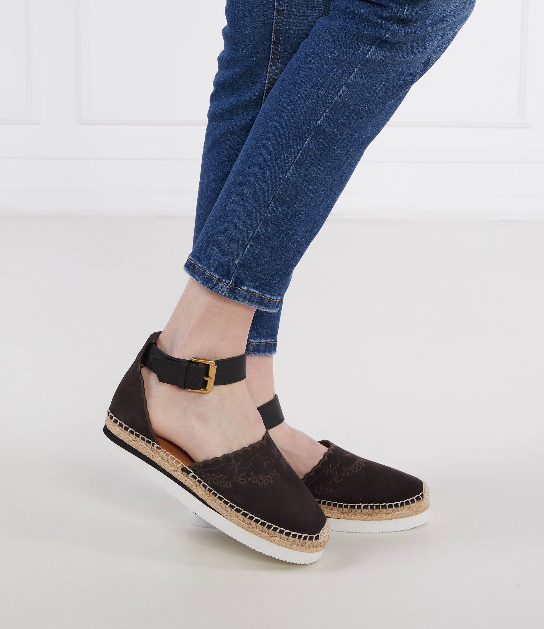 See By Chloé De piele espadrile
