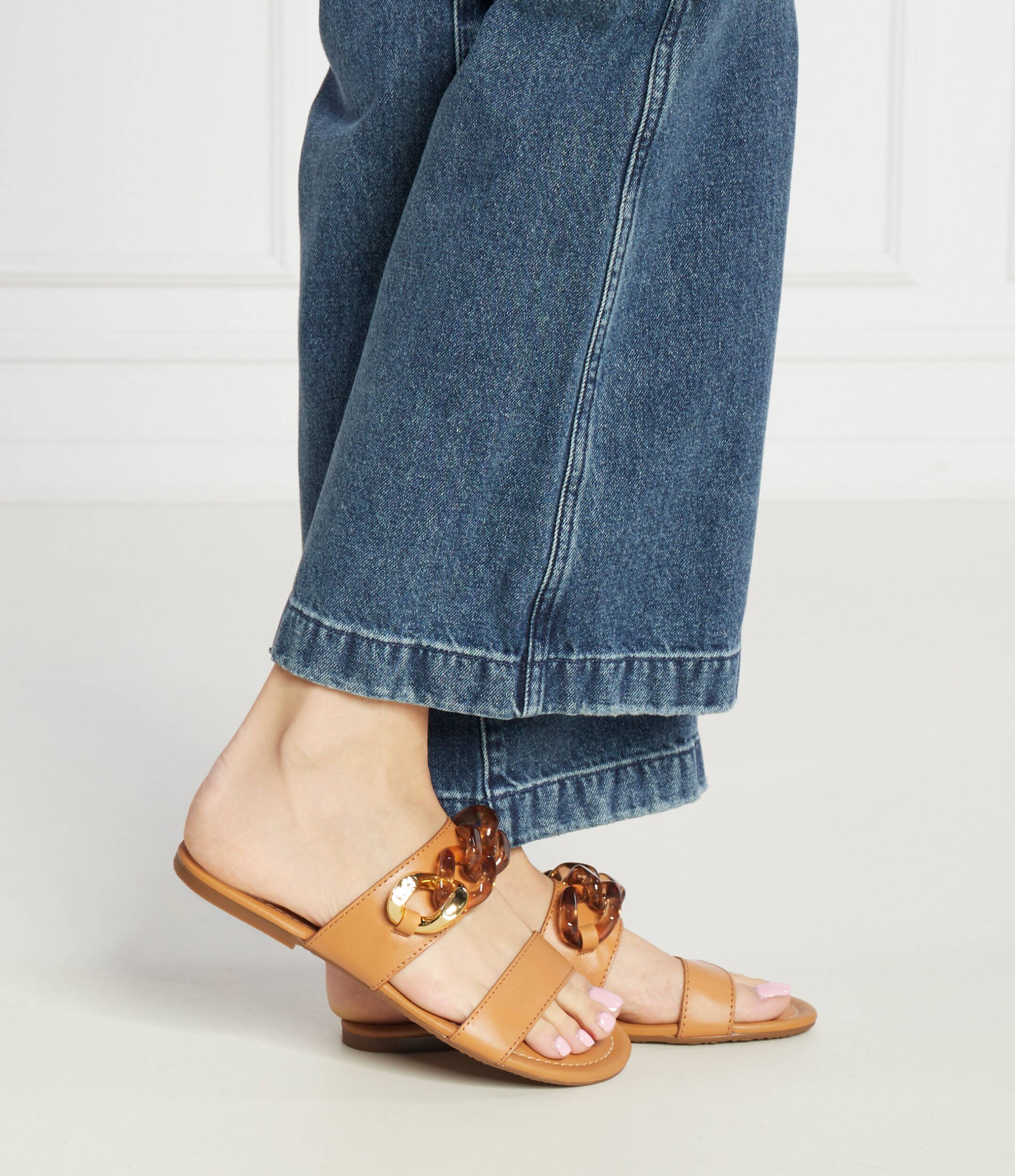 See By Chloé De piele șlapi Monyca