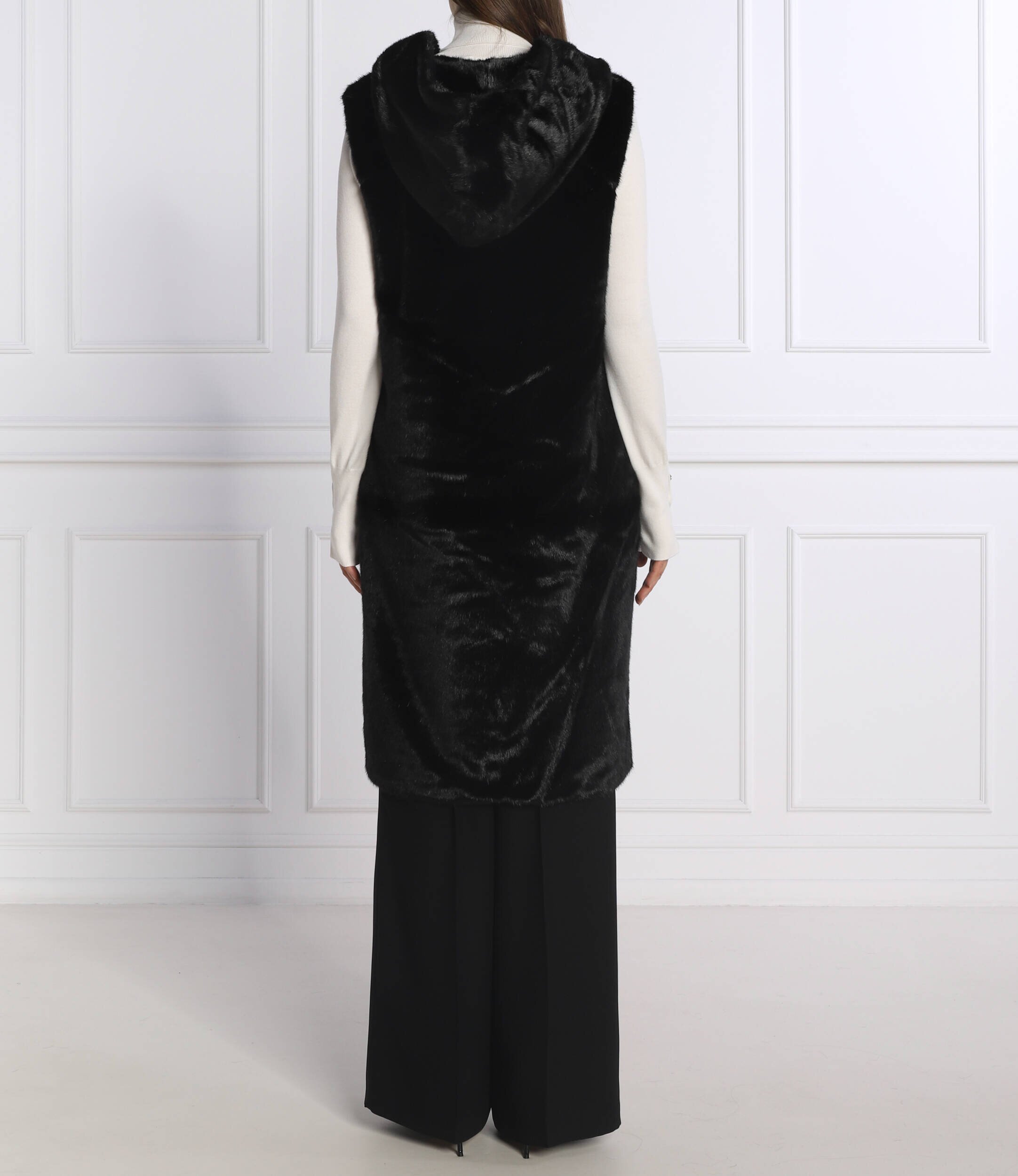 Silvian Heach futrzany vestă | longline fit