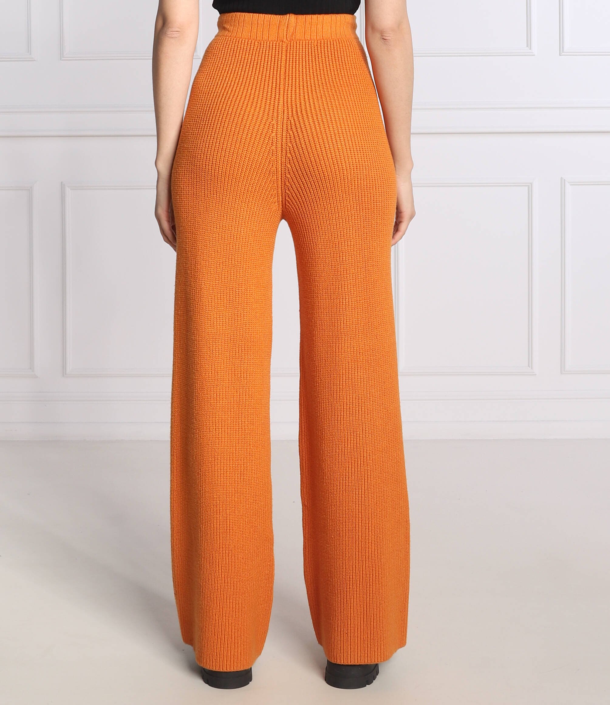 Silvian Heach Pantaloni de tricot | Straight fit cu adaos de lână
