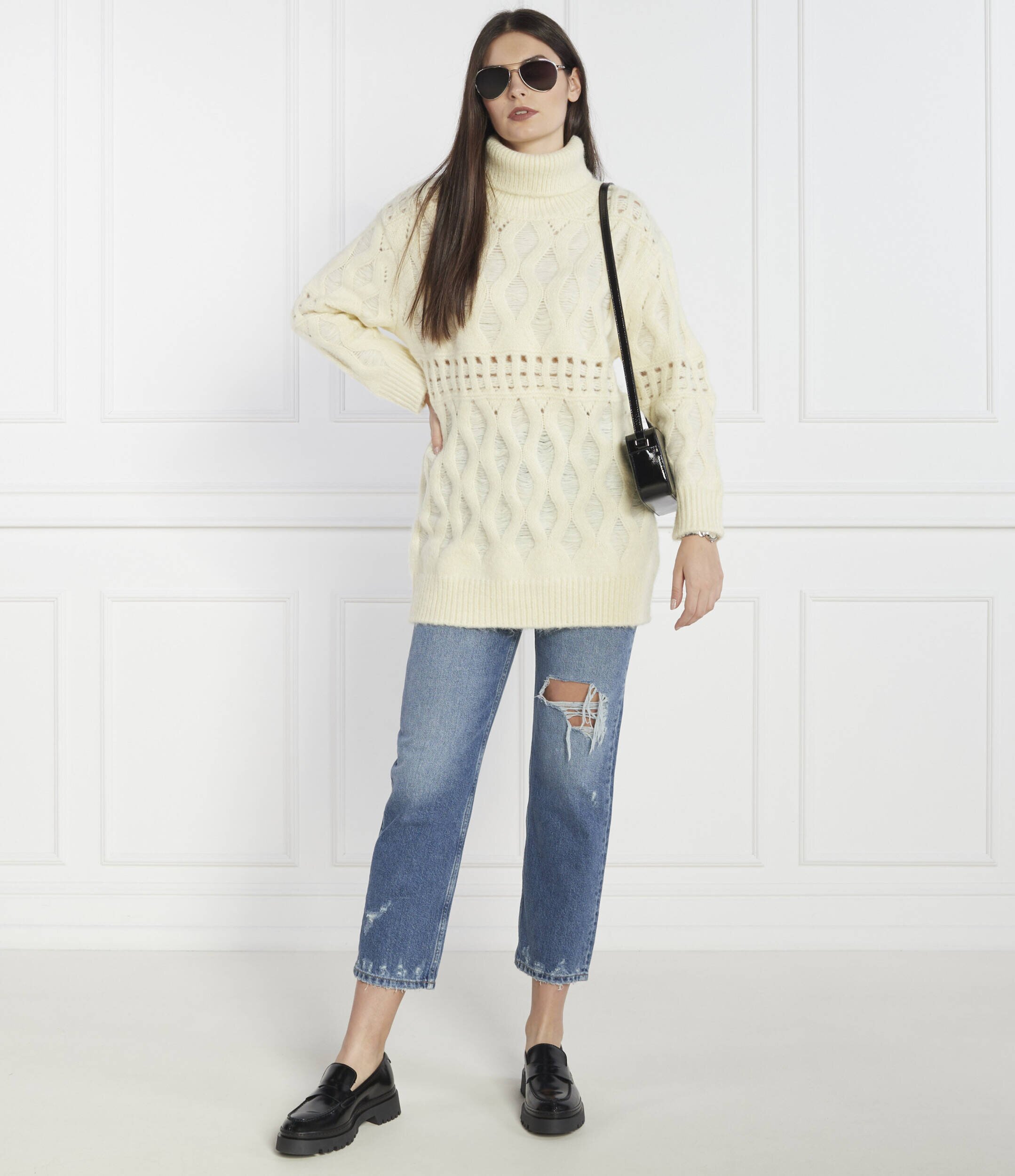 Silvian Heach Pulover | Loose fit cu adaos de lână