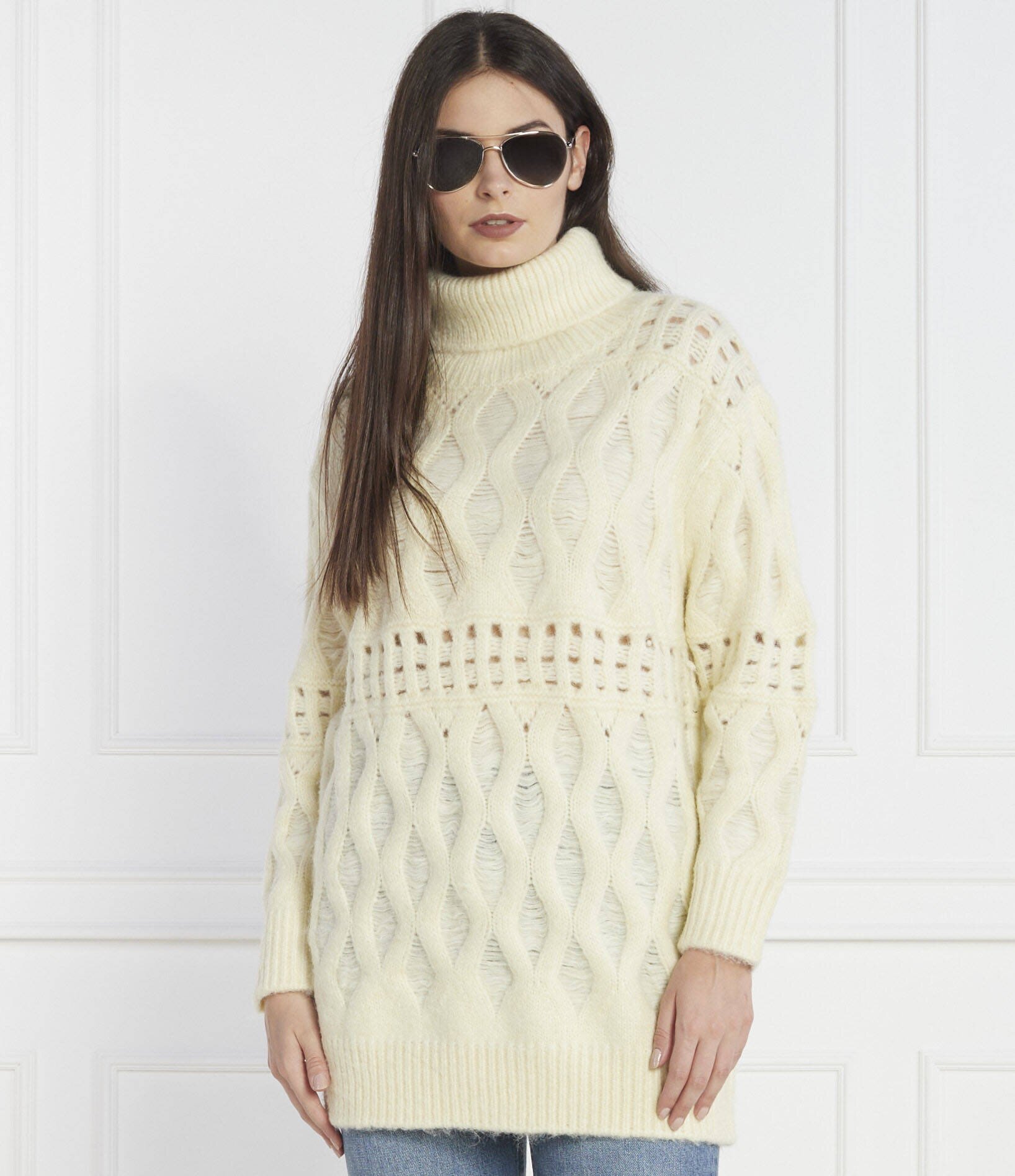 Silvian Heach Pulover | Loose fit cu adaos de lână