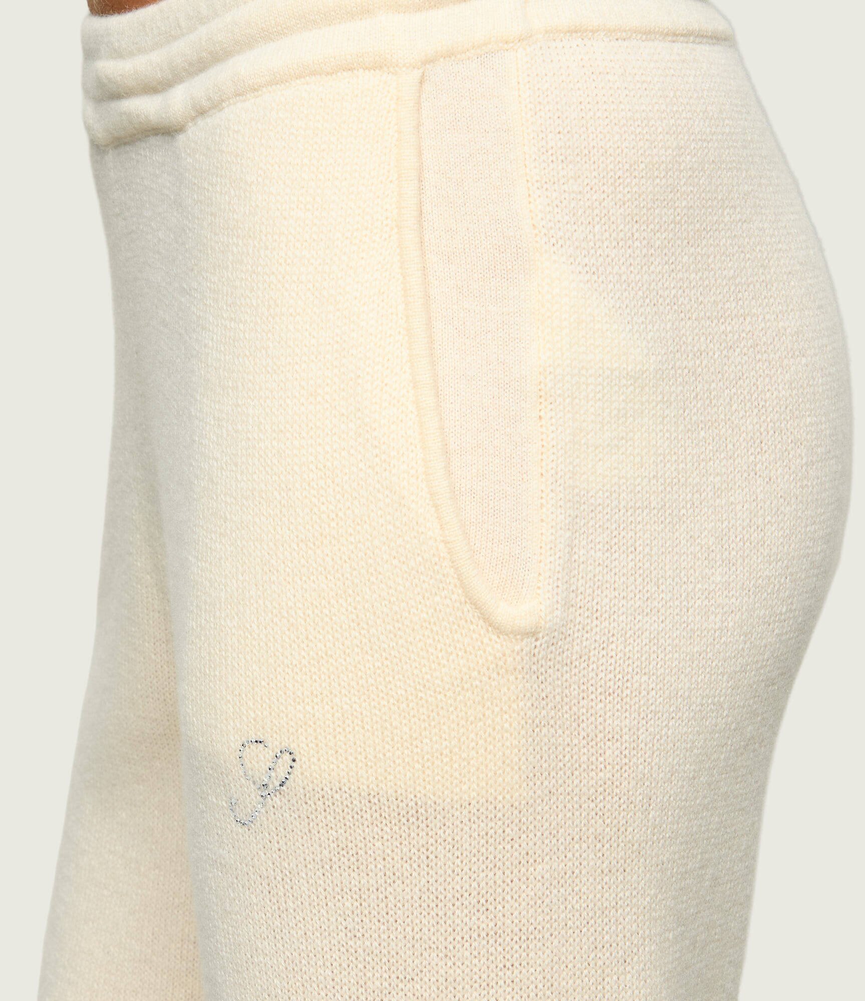 Sporty&Rich De cașmir pantaloni de tricot Ivana | regular fit cu adaos de lână
