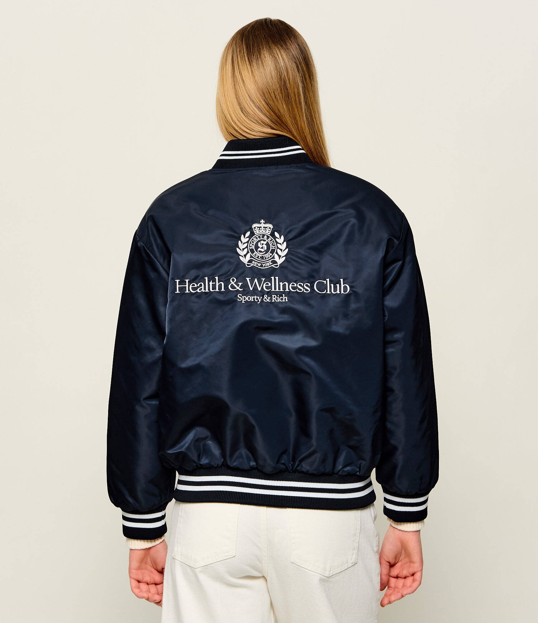 Sporty&Rich Geacă bomber H&W | Oversize fit