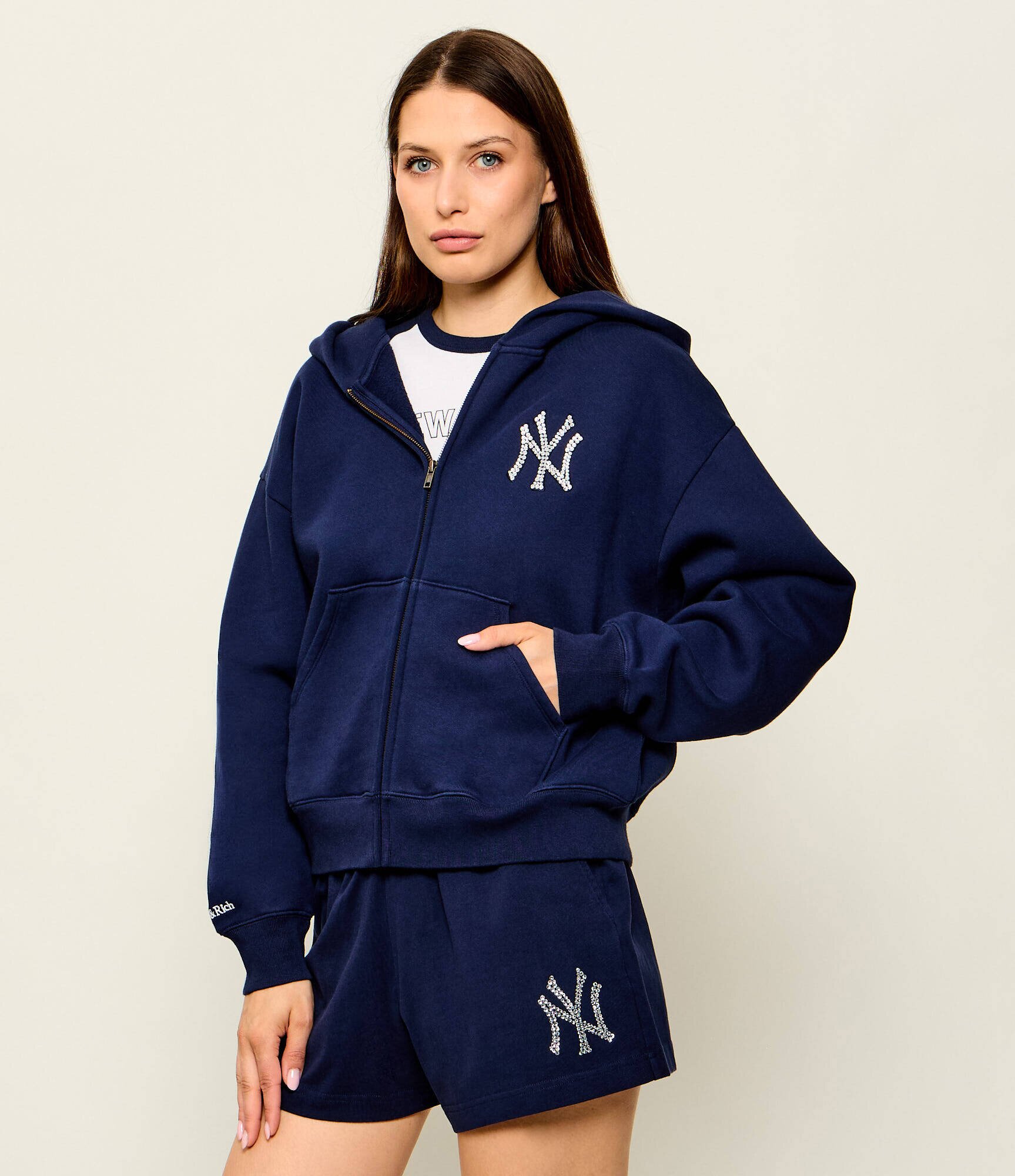 Sporty&Rich Hanorac Yankees Krystal | Relaxed fit