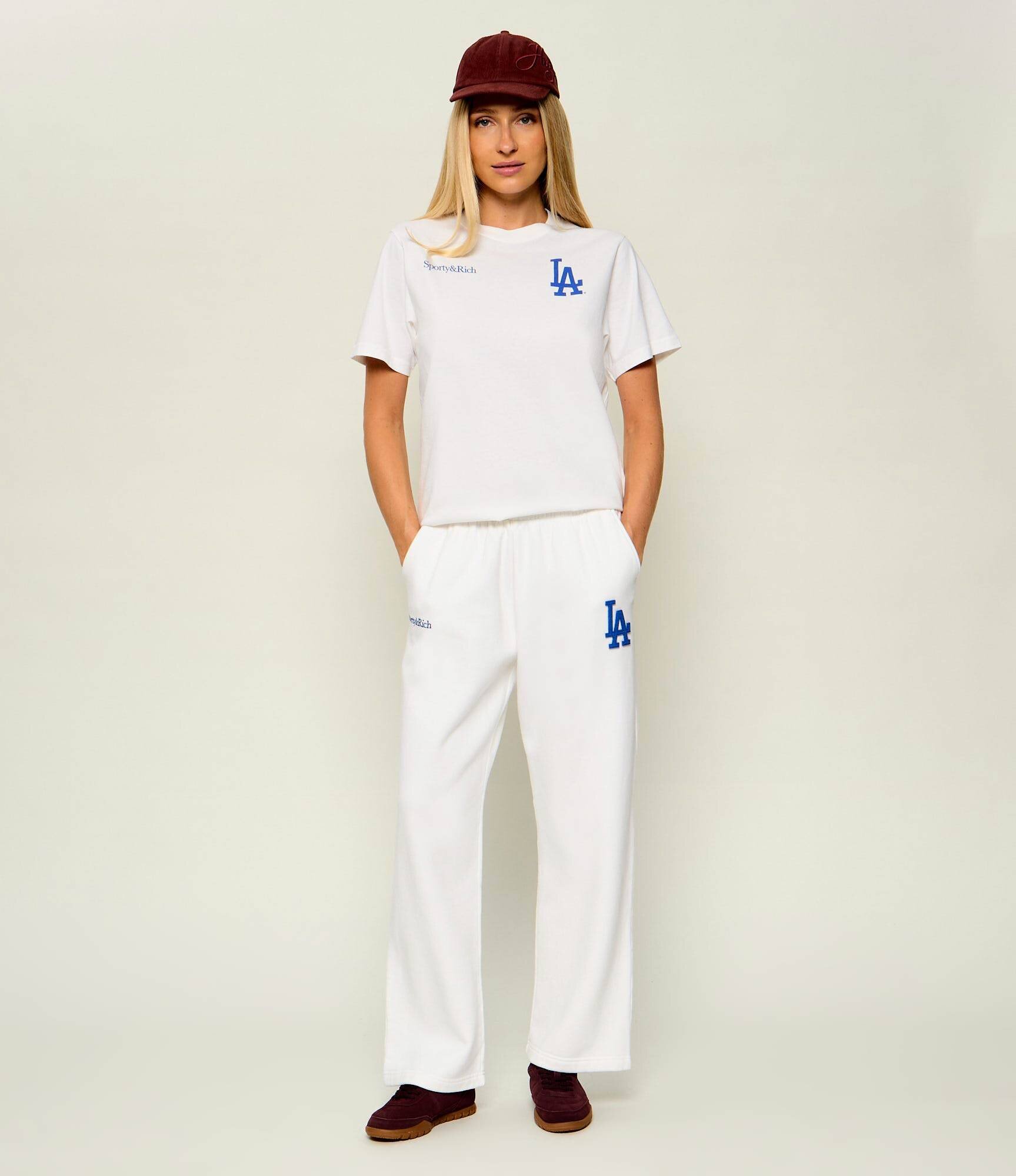 Sporty&Rich Pantaloni de trening LA Serif | Loose fit