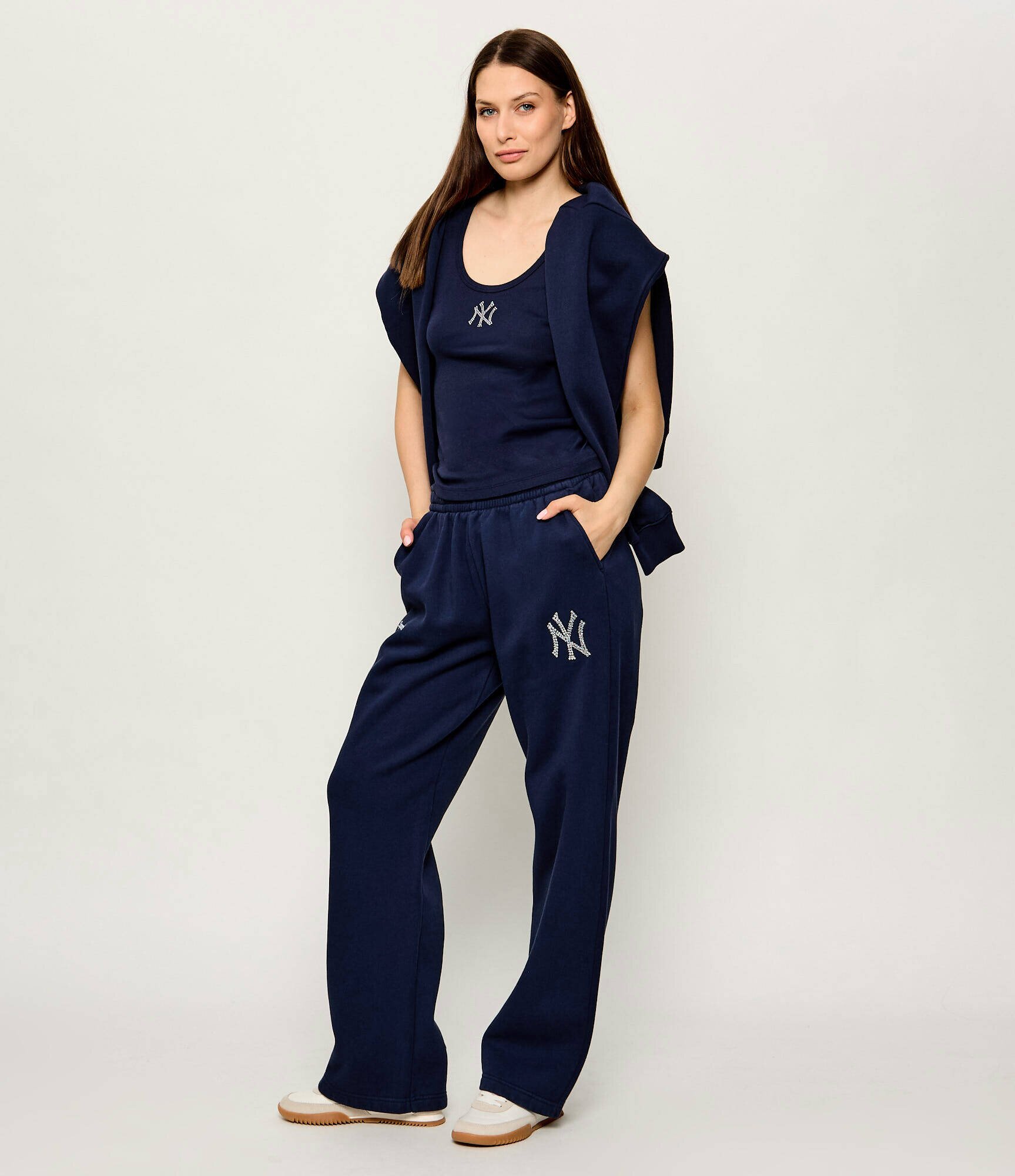 Sporty&Rich Pantaloni de trening Yankees Krystal | Relaxed fit