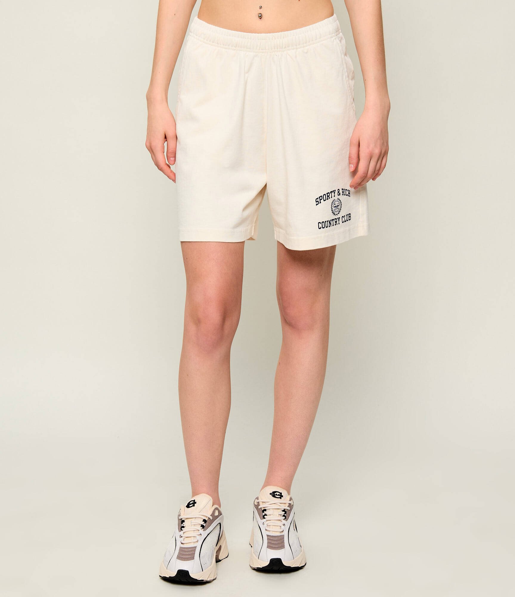 Sporty&Rich Pantaloni scurți Varsity Crest | Relaxed fit