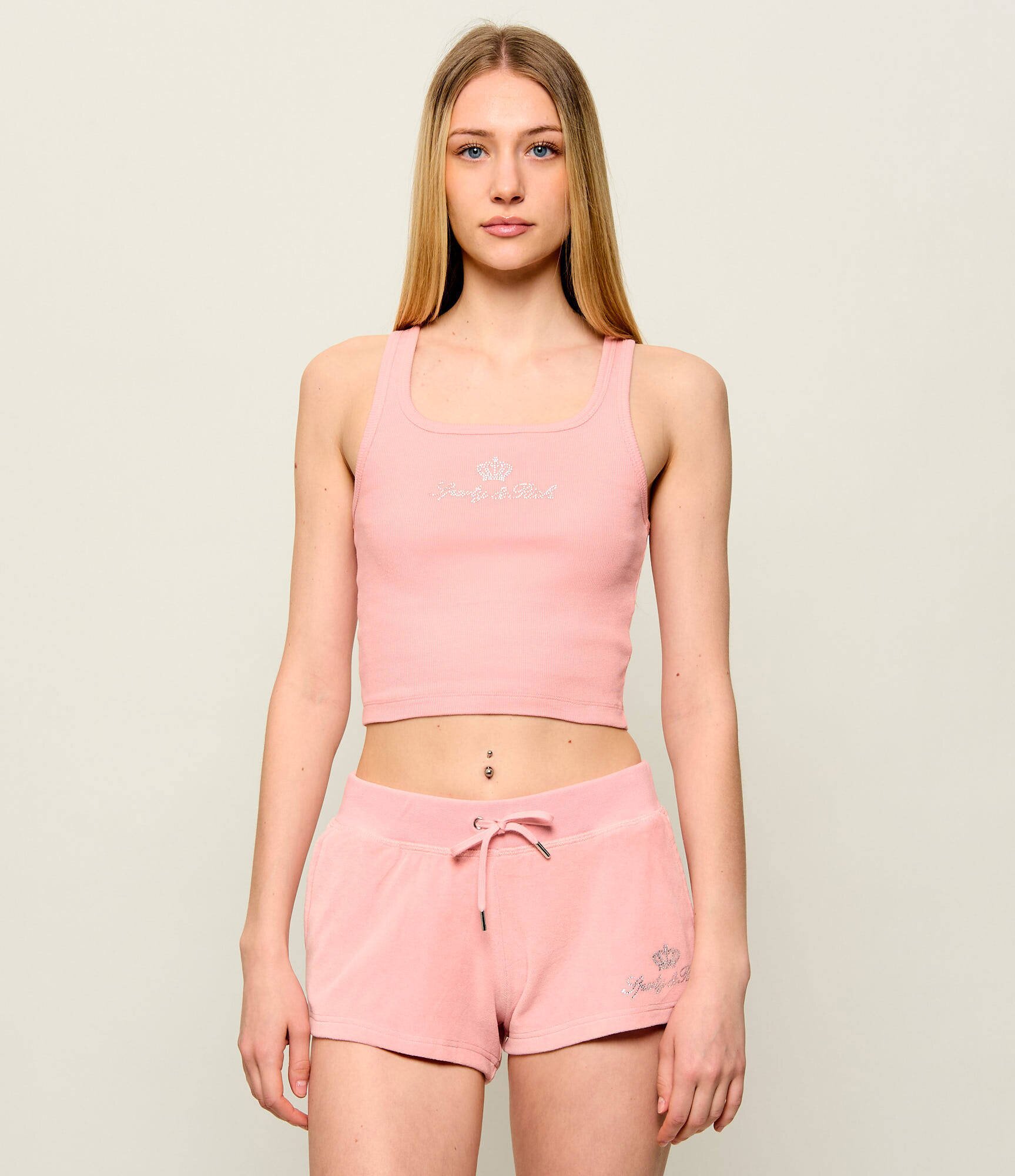 Sporty&Rich Top Juicy Crown | Sporty & Rich x Juicy Couture | Cropped Fit
