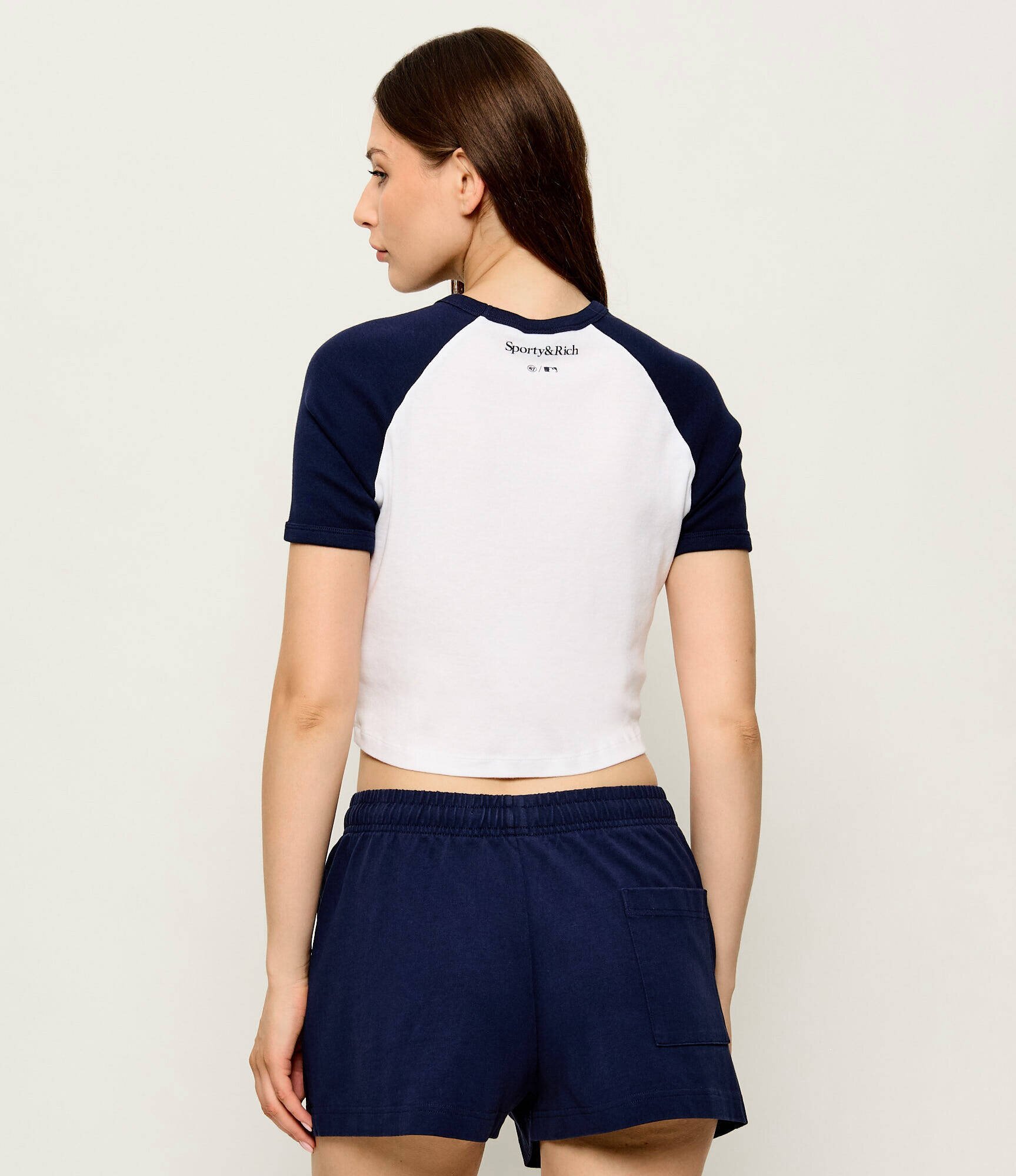 Sporty&Rich Tricou Yankees Arch | Cropped Fit