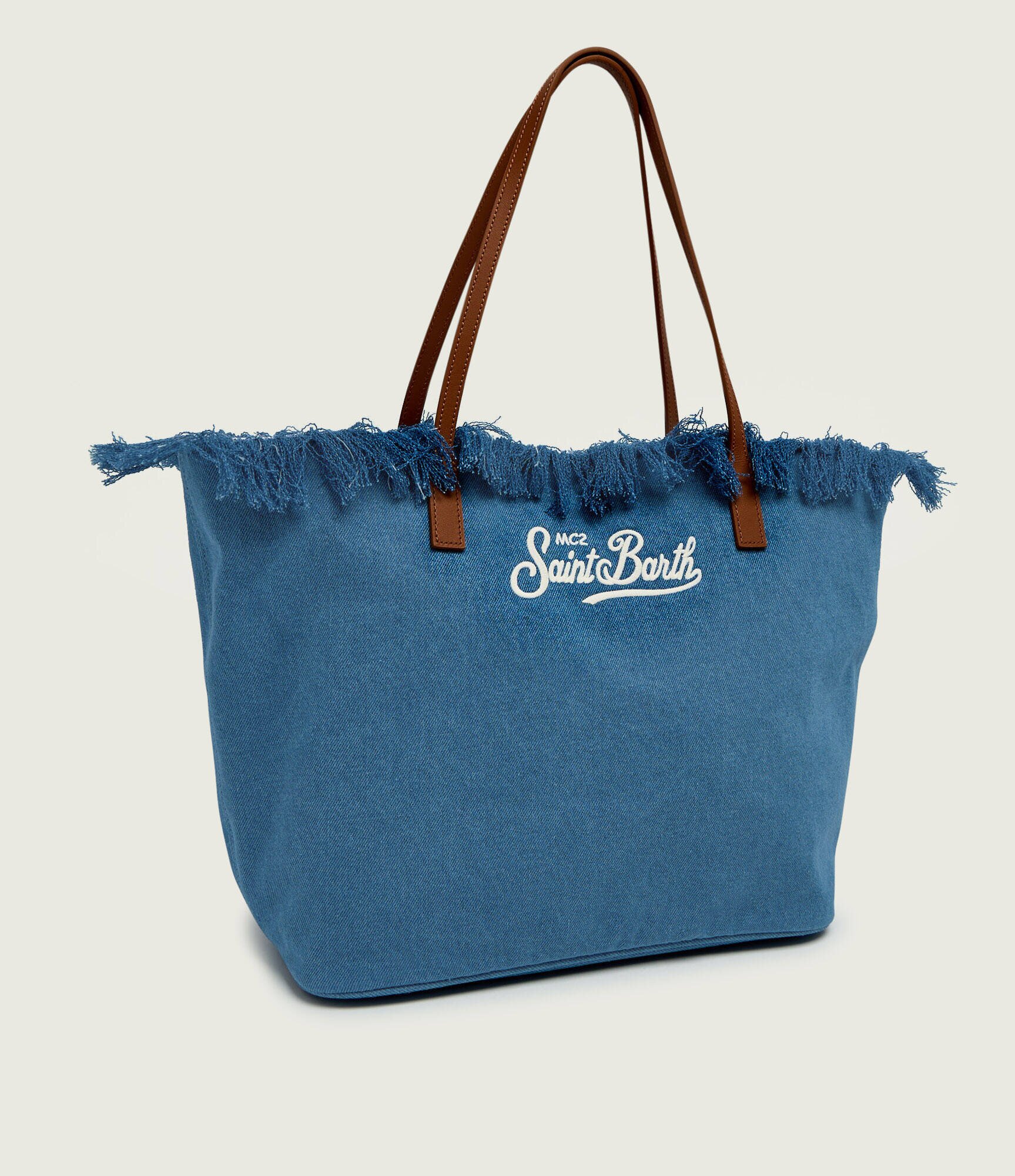 ST.Barth De blugi geantă shopper City cu adaos de piele