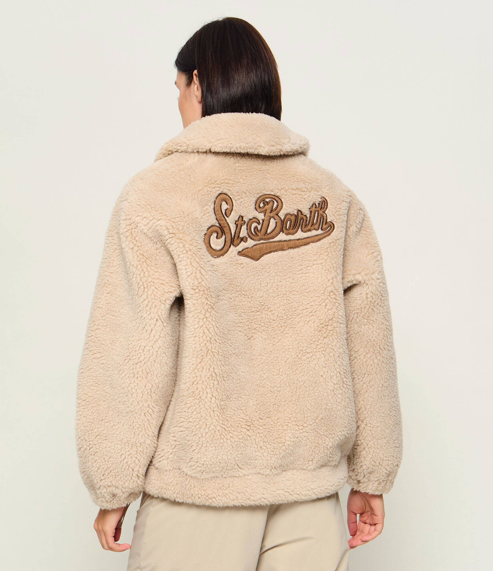 ST.Barth Din fleece geacă Jeanne Teddy | Oversize fit