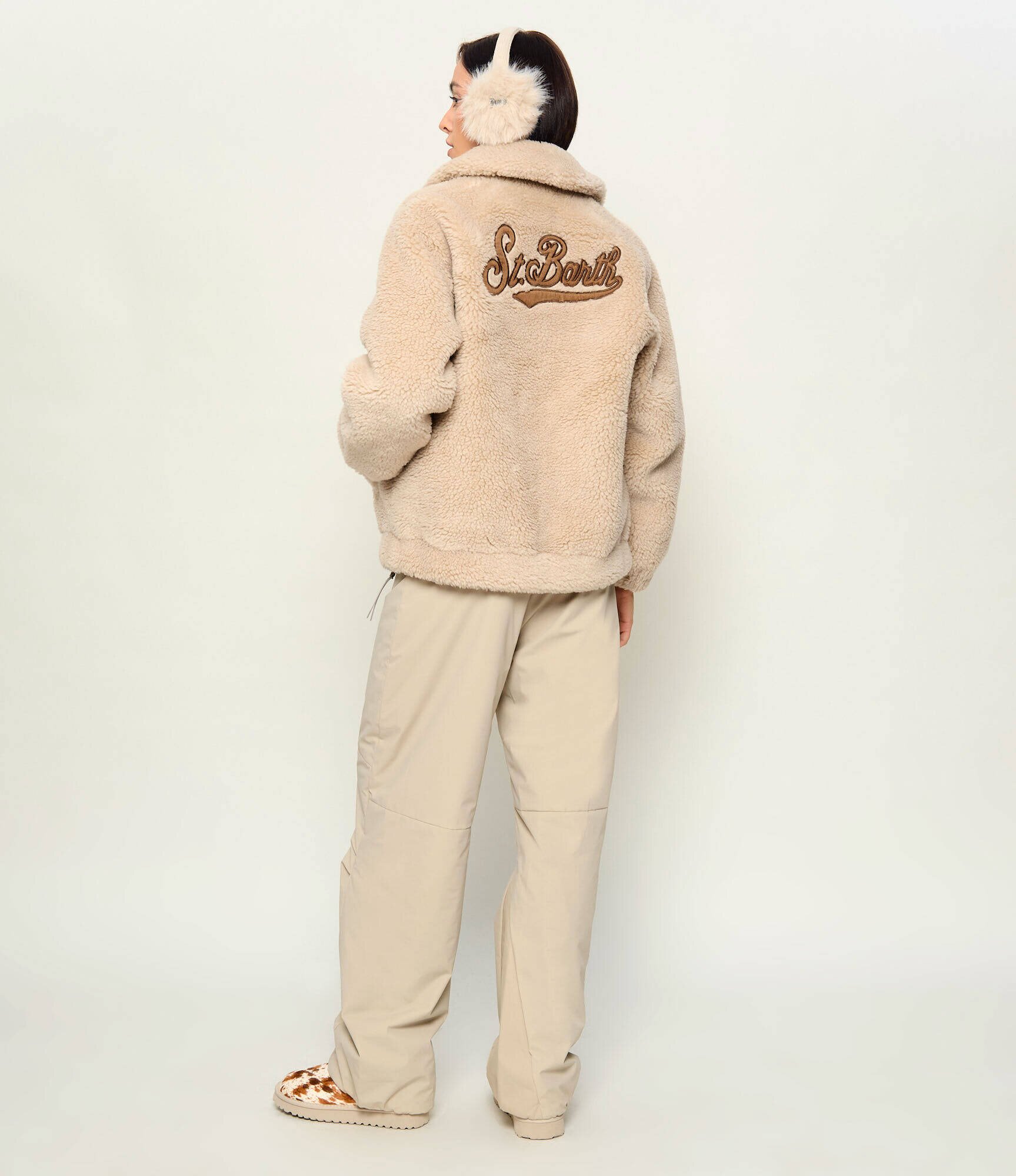 ST.Barth Din fleece geacă Jeanne Teddy | Oversize fit