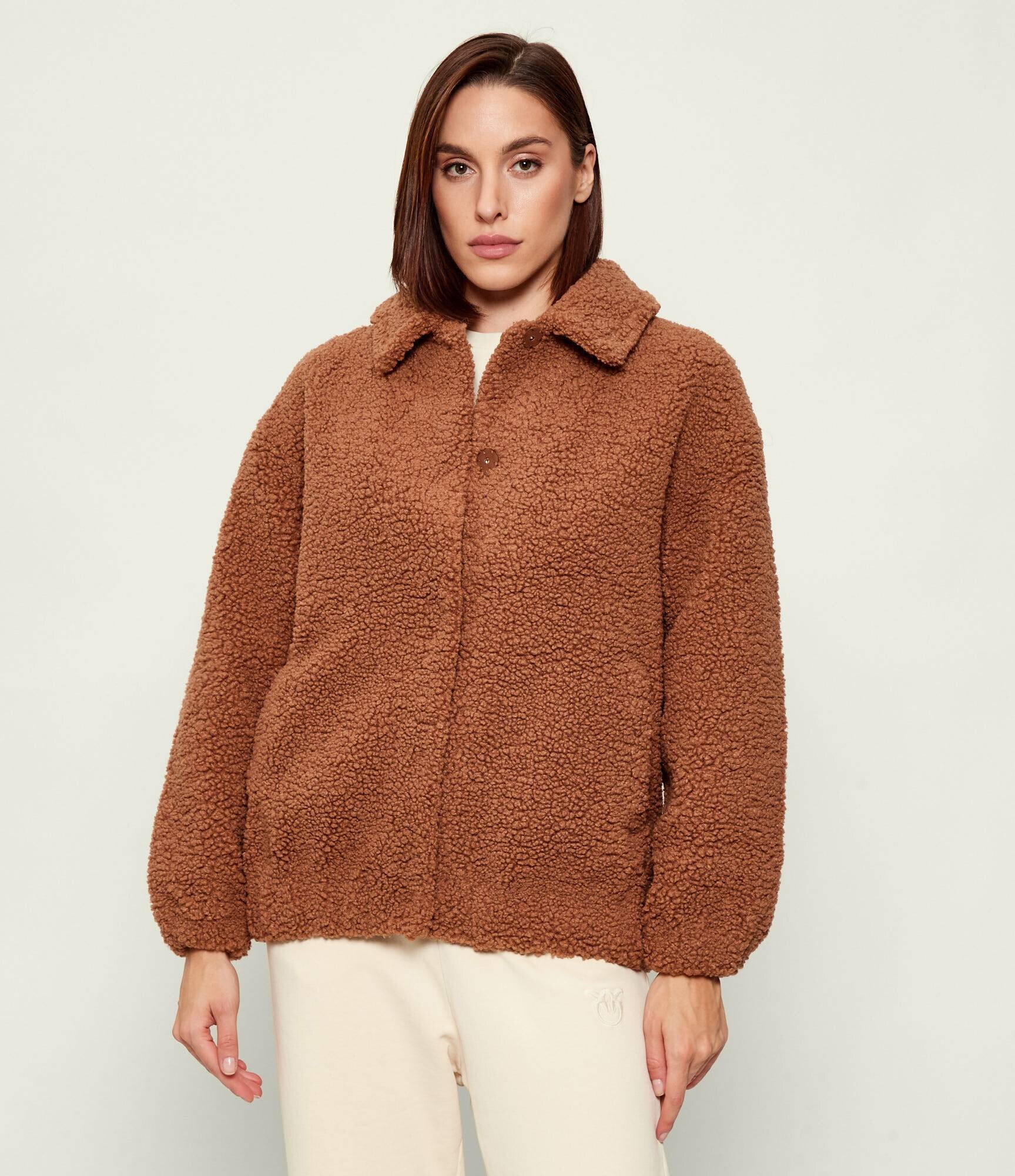 ST.Barth Din fleece geacă Jeanne Teddy | Oversize fit