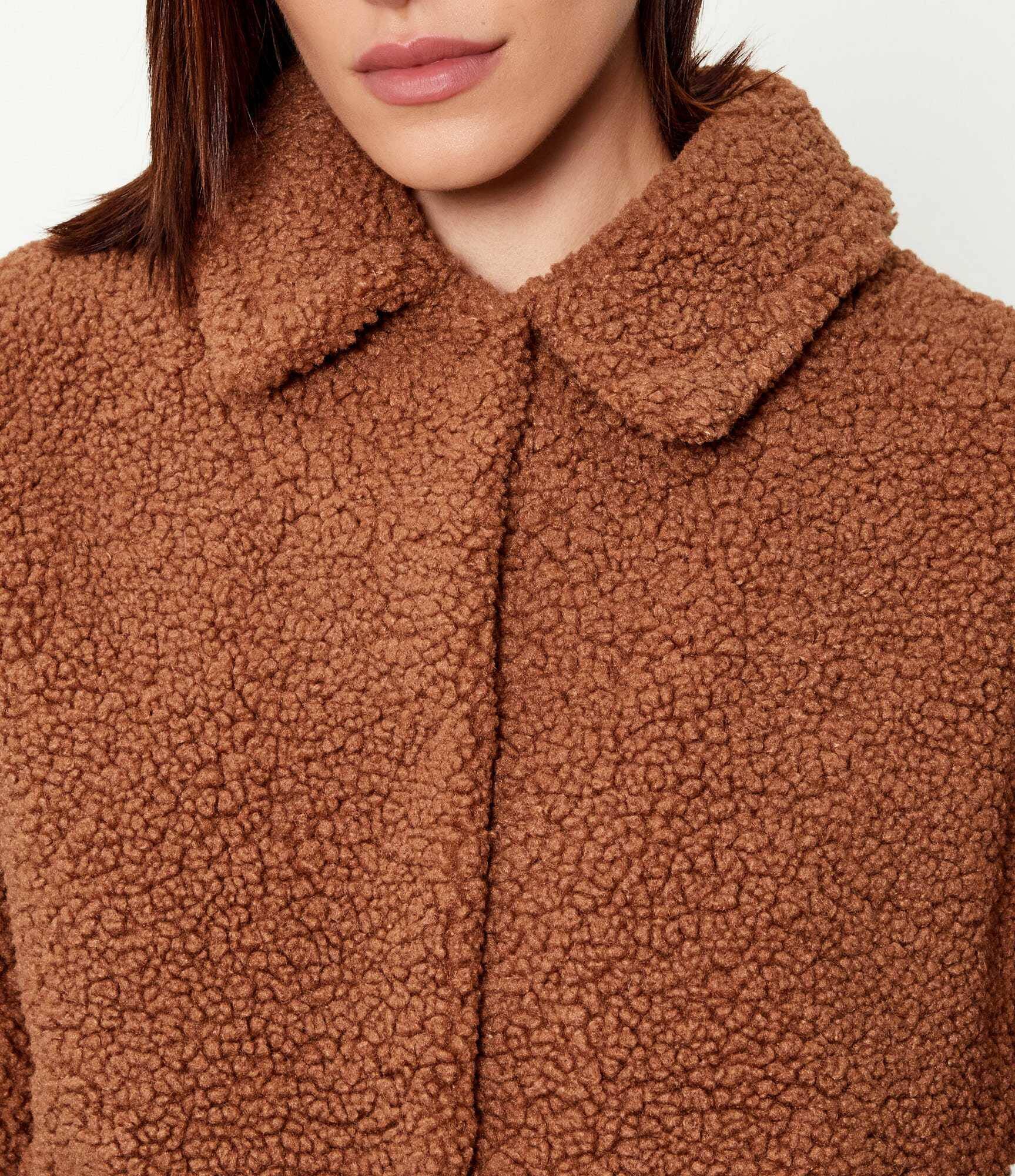 ST.Barth Din fleece geacă Jeanne Teddy | Oversize fit