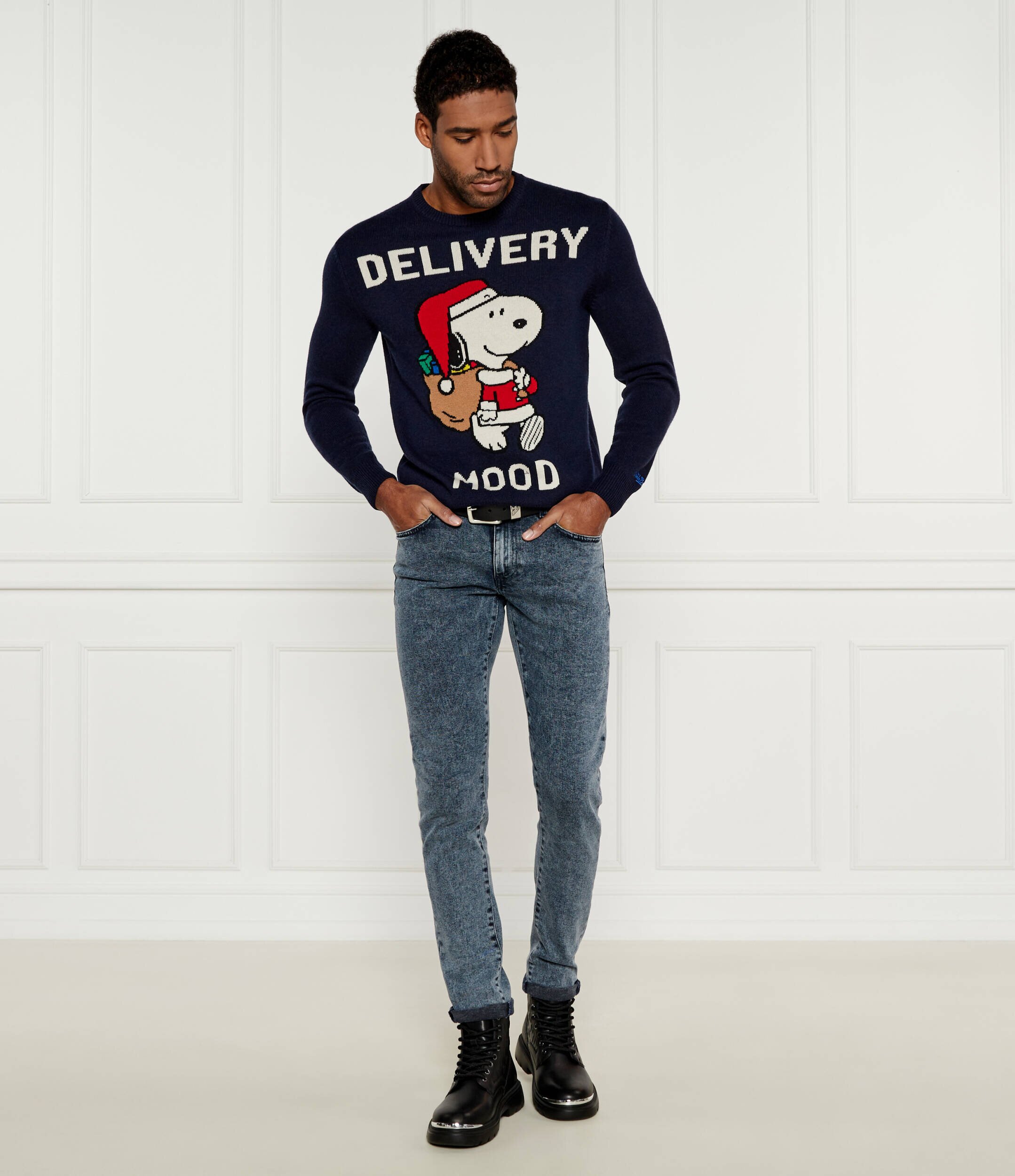 ST.Barth Pulover Heron | St. Barth x Peanuts | regular fit cu adaos de lână și cașmir