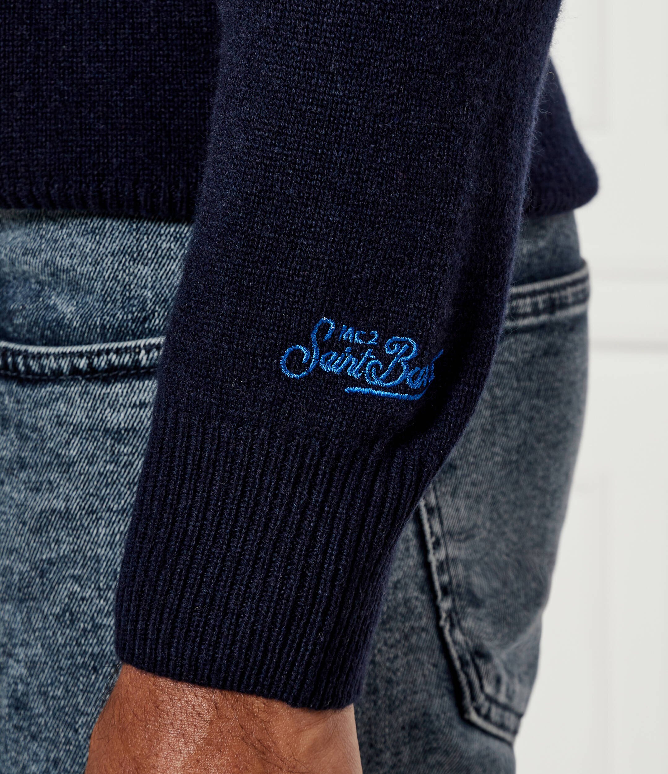 ST.Barth Pulover Heron | St. Barth x Peanuts | regular fit cu adaos de lână și cașmir