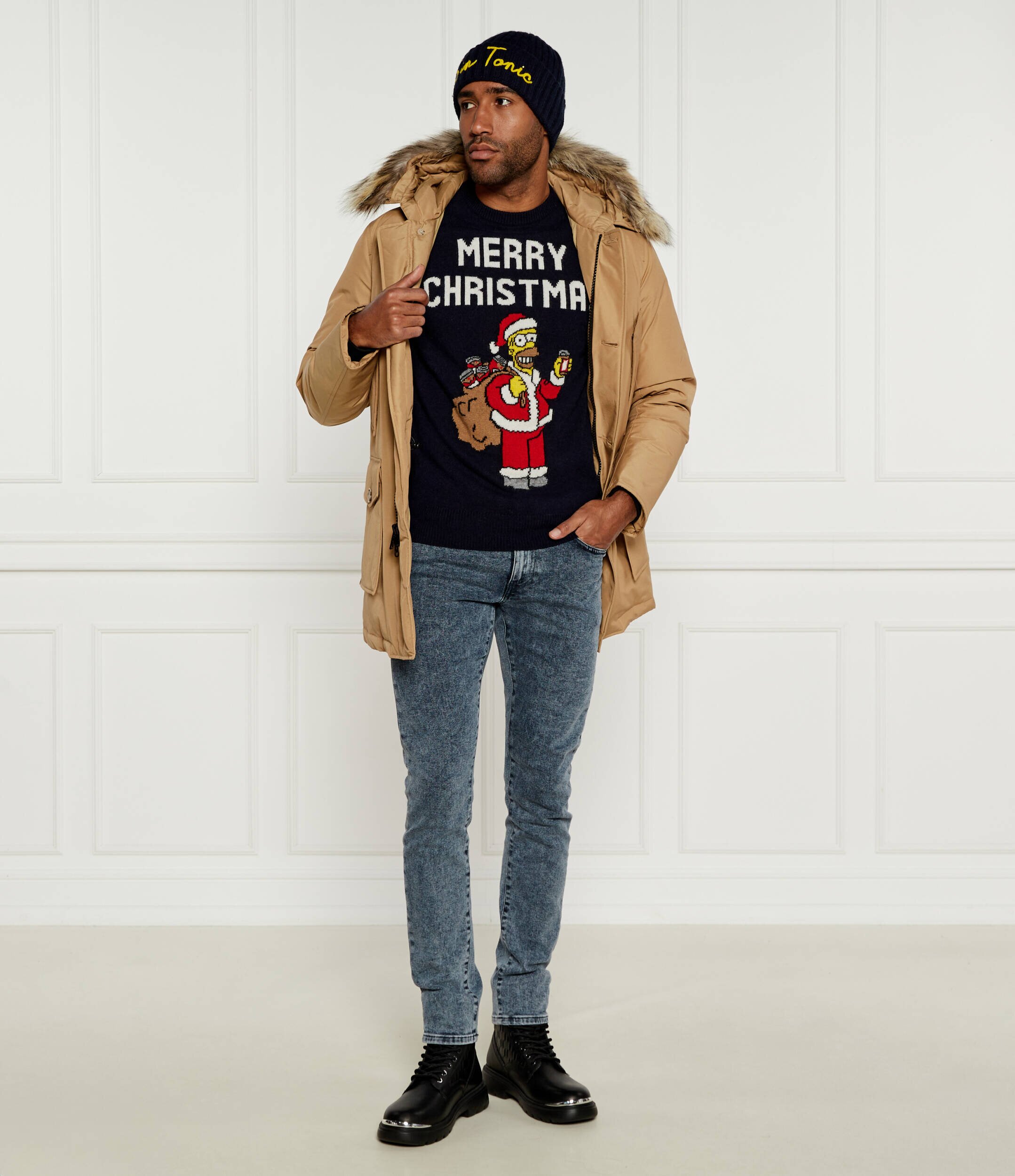 ST.Barth Pulover Heron ST. BARTH X THE SIMPSONS | Regular Fit cu adaos de lână și cașmir
