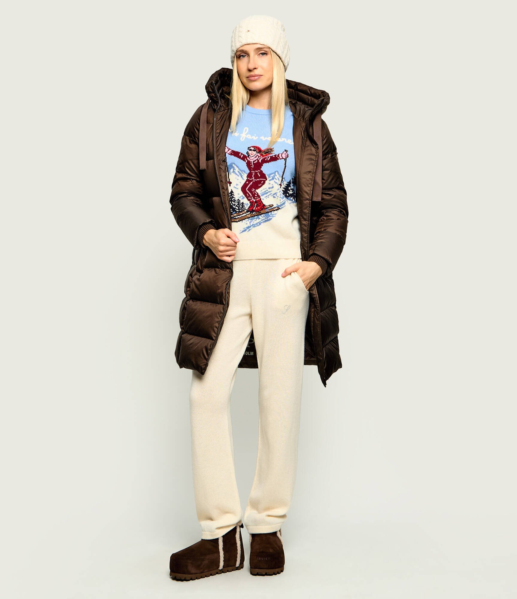 ST.Barth Pulover New Queen C | Slim Fit cu adaos de lână și cașmir