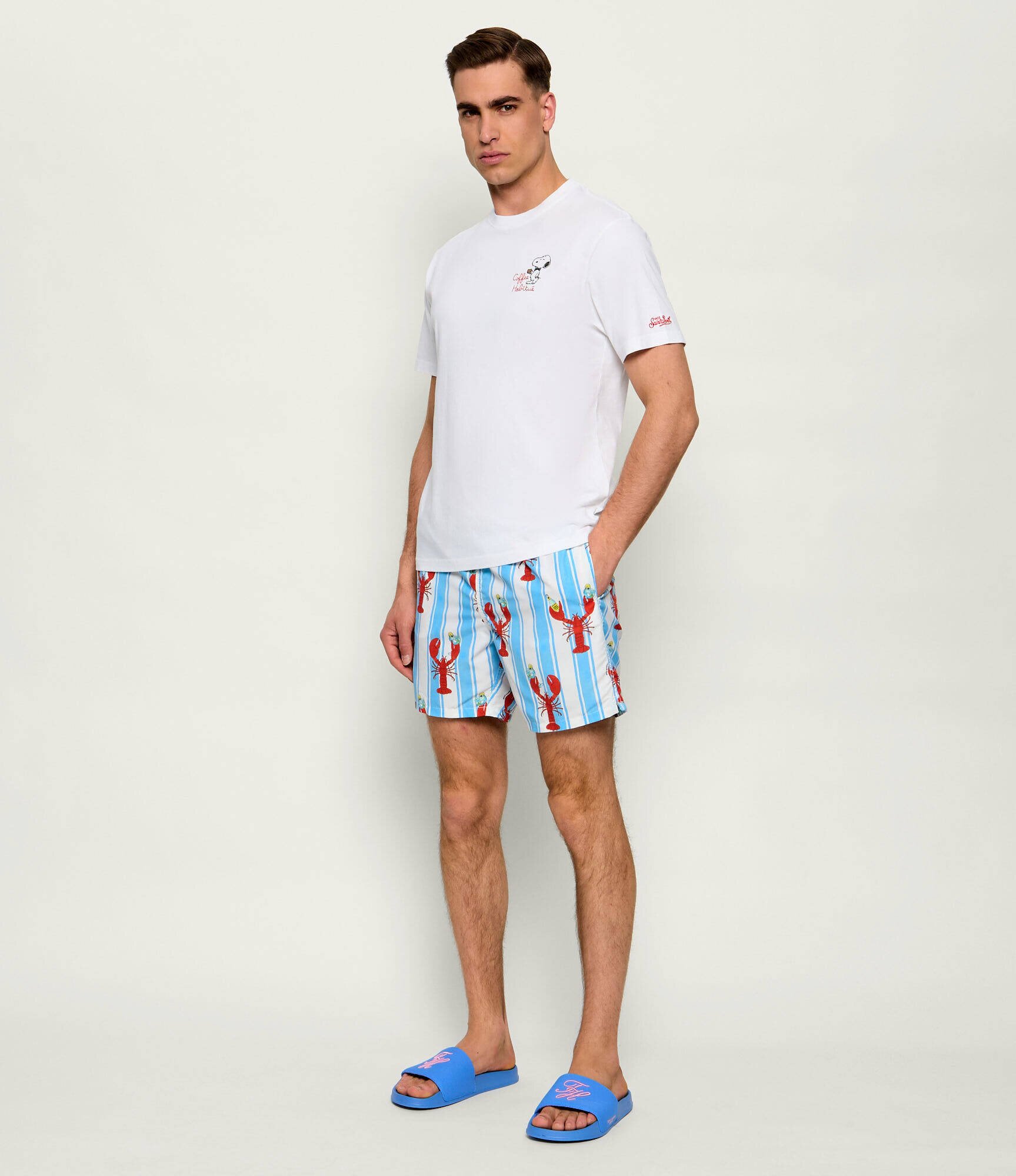 ST.Barth Tricou Portofino Snoopy Coffee | Classic fit
