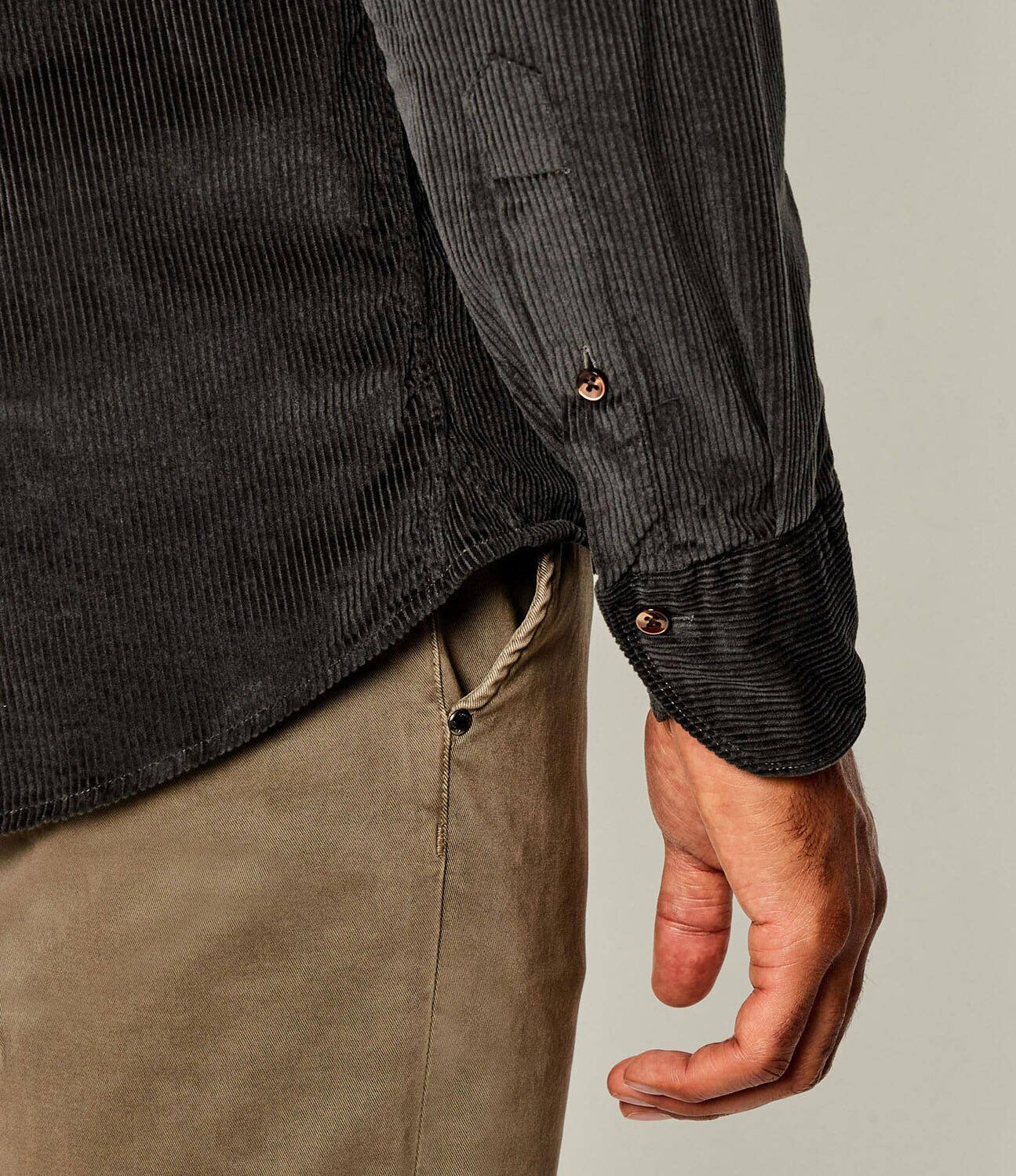 Stenströms Cămașă | Slim Fit | catifea reiată