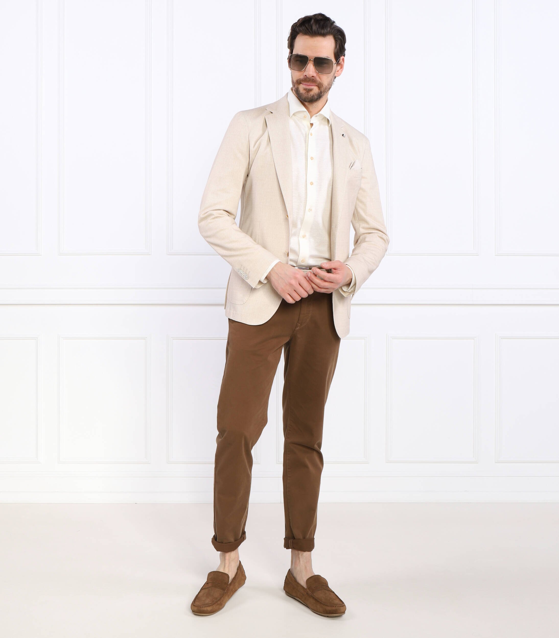 Stenströms Cămașă | Slim Fit | cu adaos de in