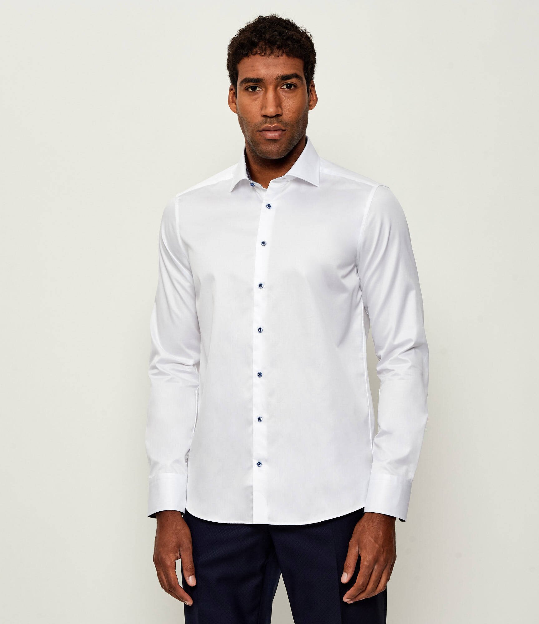 Stenströms Cămașă Slimline C75 RM cuff Contrast | Slim Fit