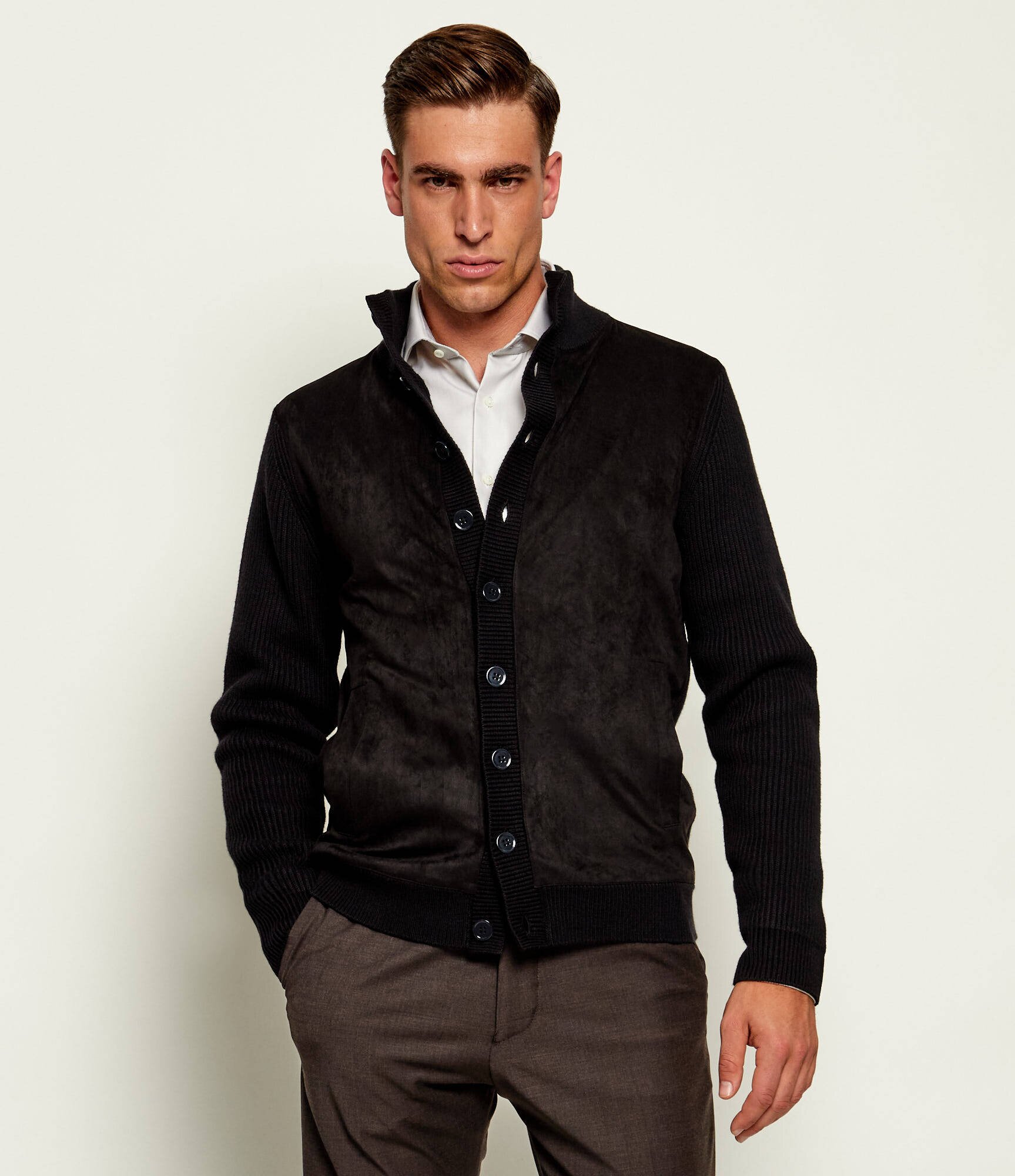 Stenströms Cardigan | regular fit cu adaos de lână