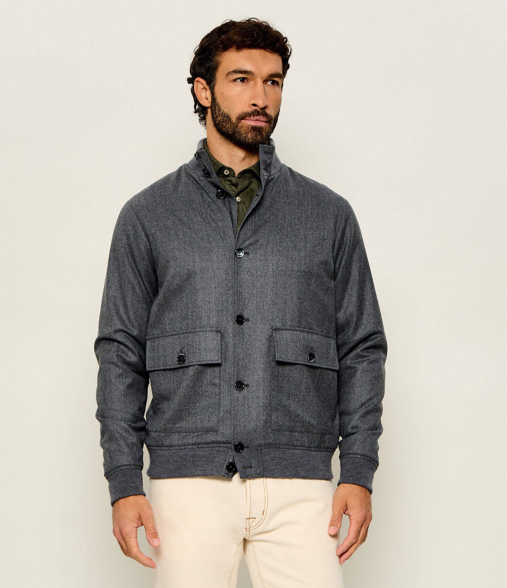 Stenströms De lână geacă bomber | regular fit