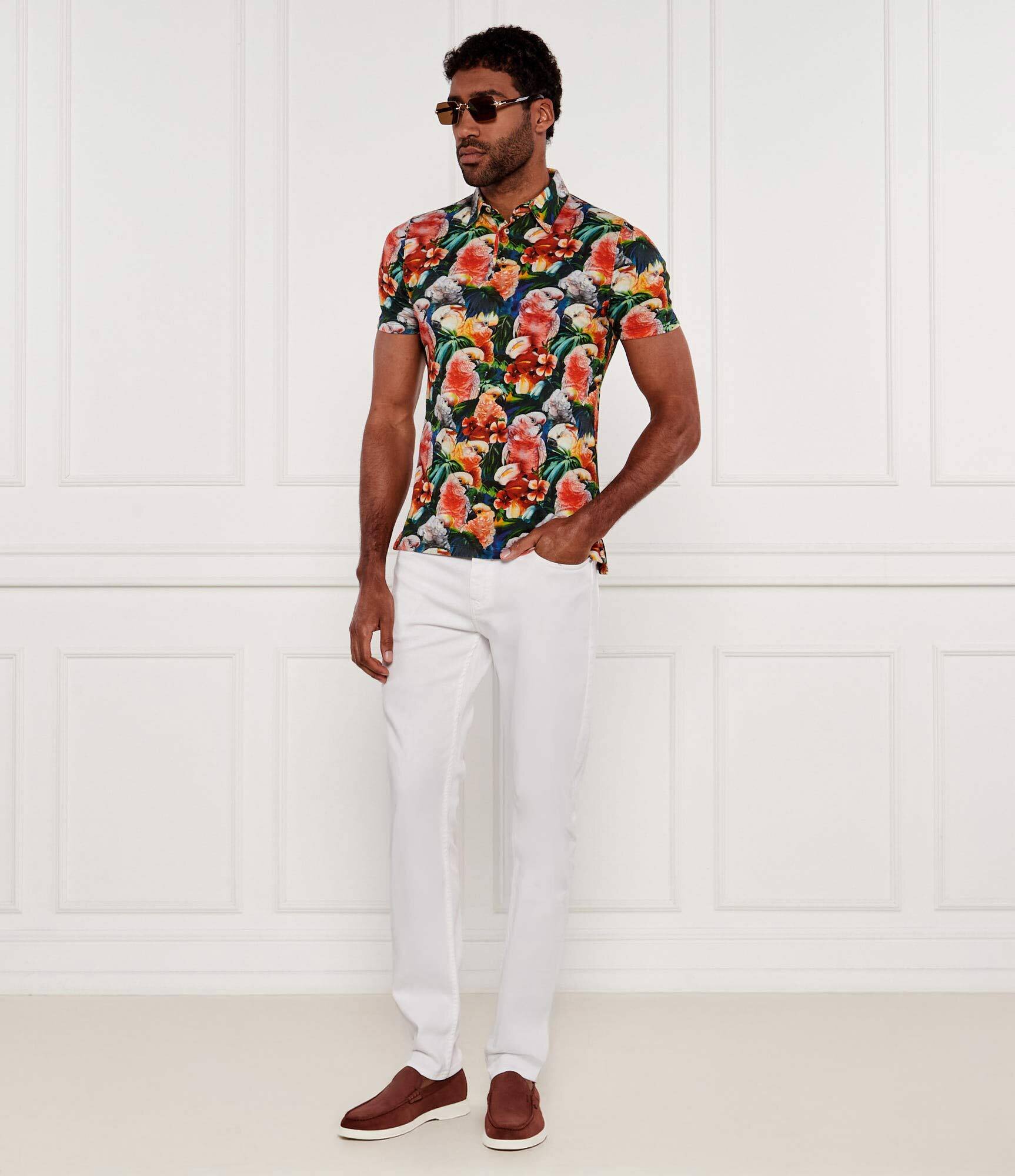 Stenströms Polo | Slim Fit | stretch pique