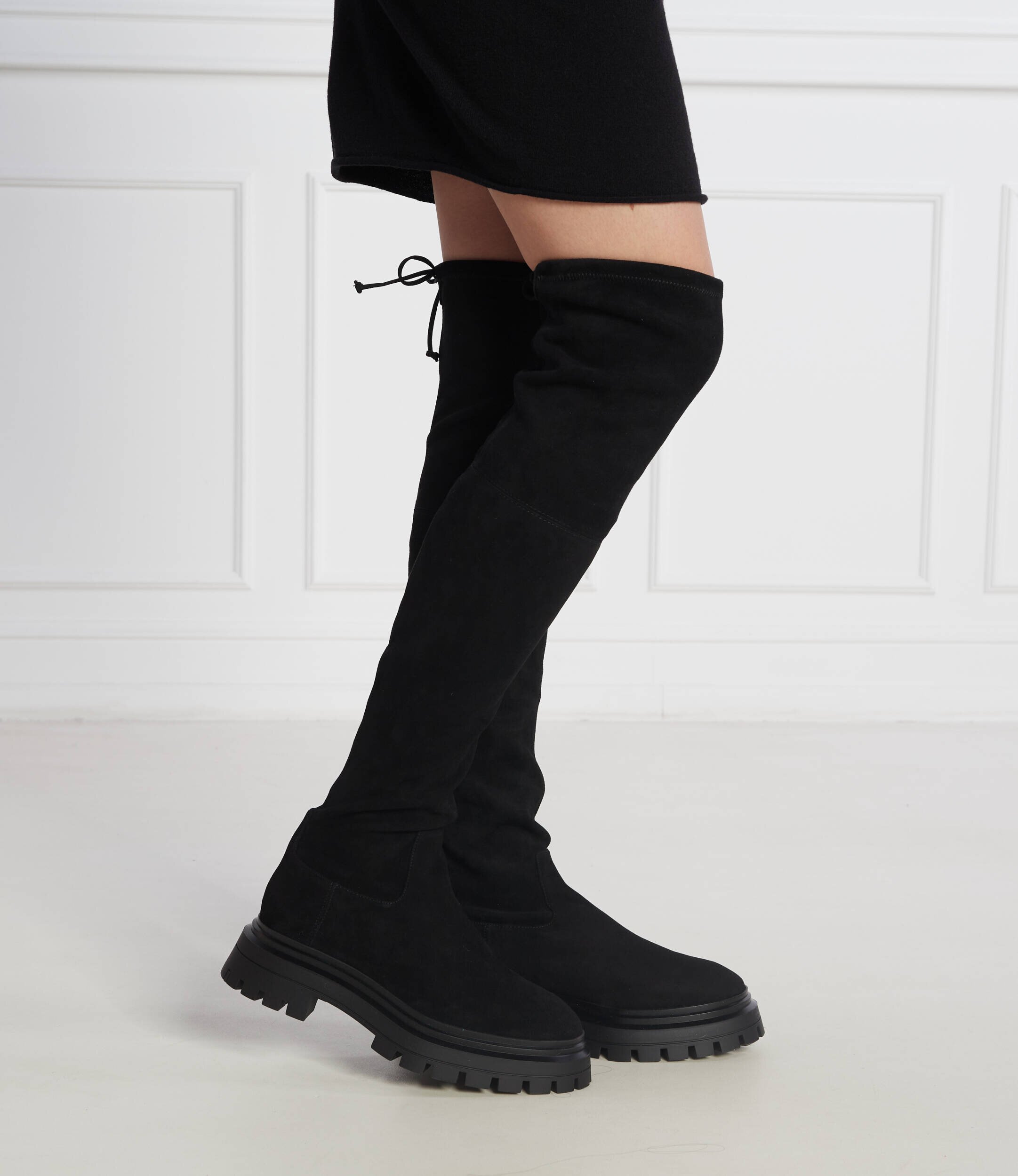 Stuart Weitzman Cizme lungi Bedforland | piele întoarsă