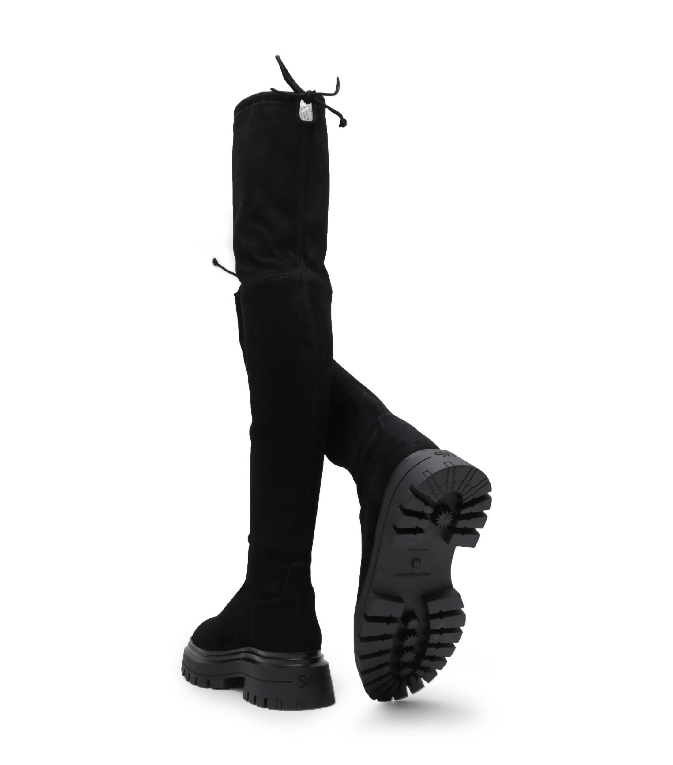 Stuart Weitzman Cizme lungi Bedforland | piele întoarsă