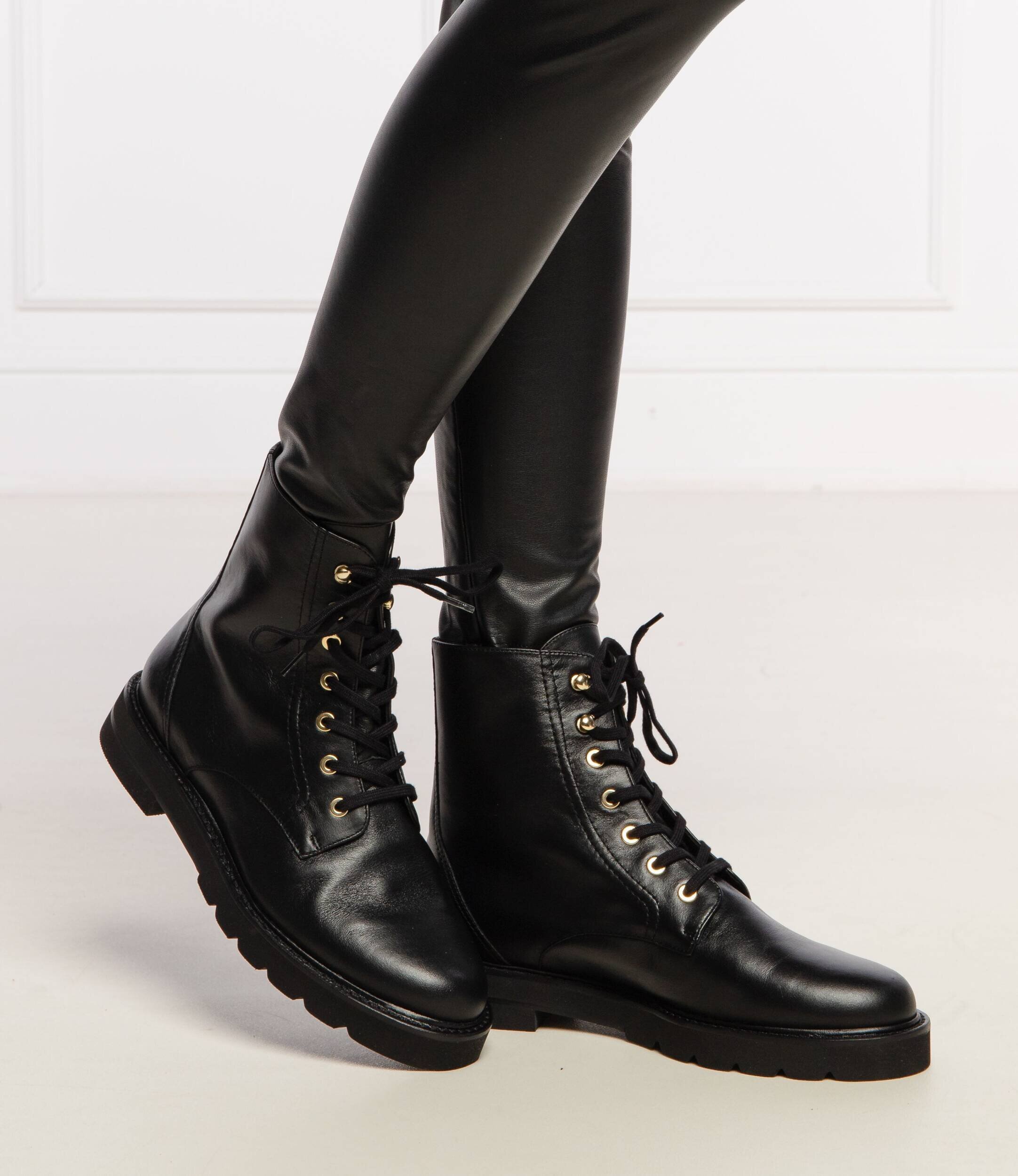 Stuart Weitzman De piele botine Mila Lift