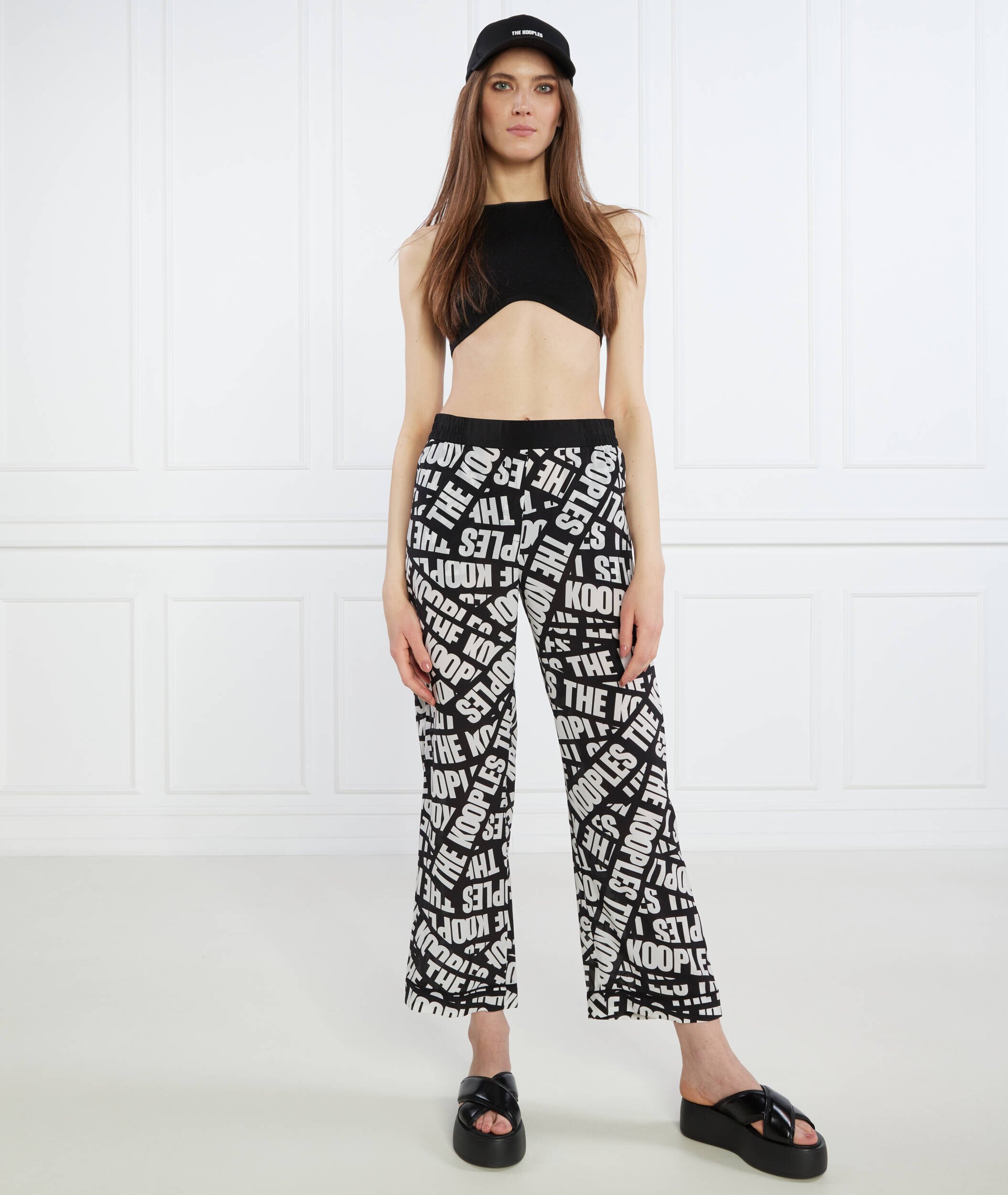 The Kooples De mătase pantaloni | Straight fit