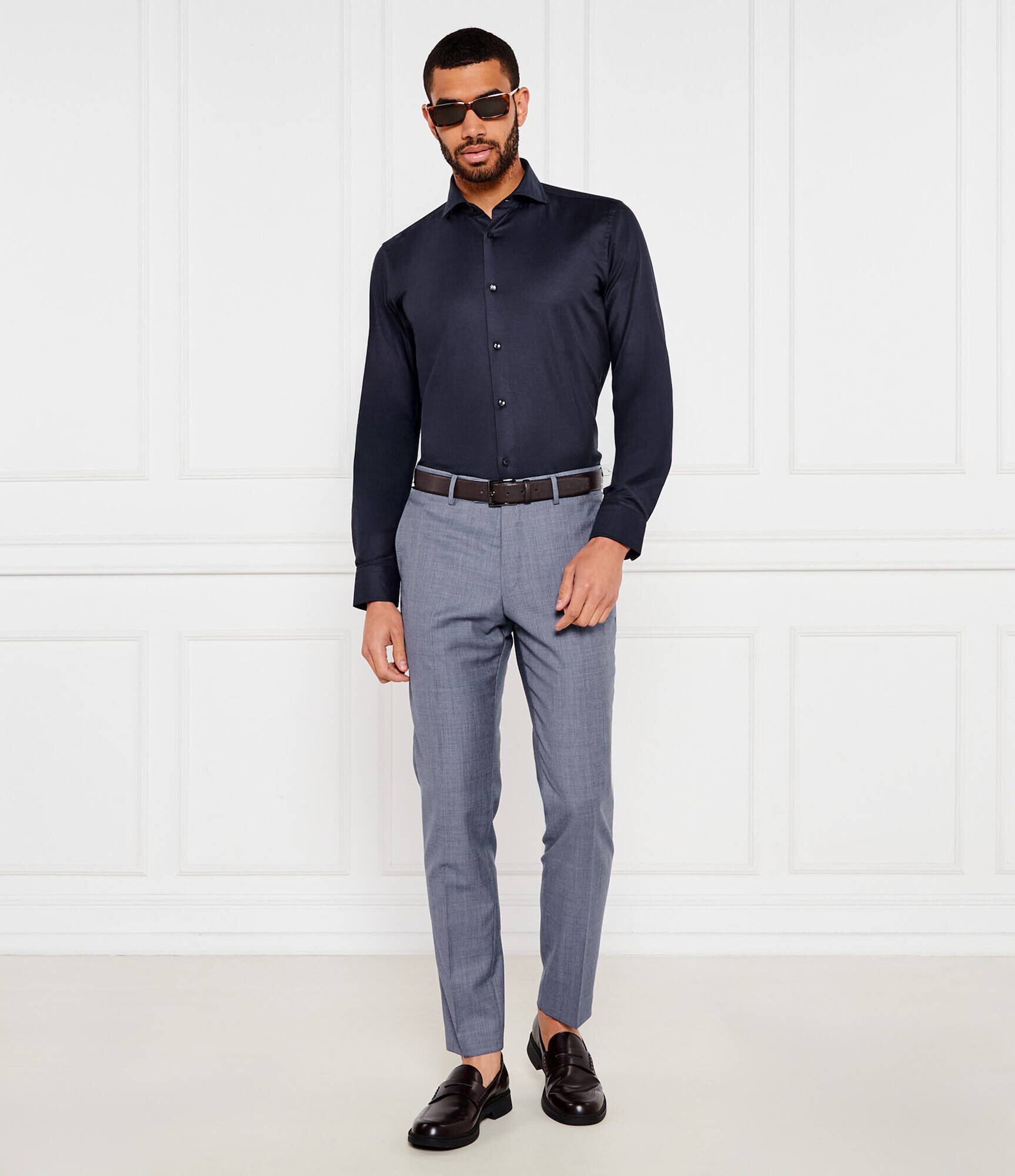 TIGER OF SWEDEN De lână pantaloni chino Tenuta | Slim Fit