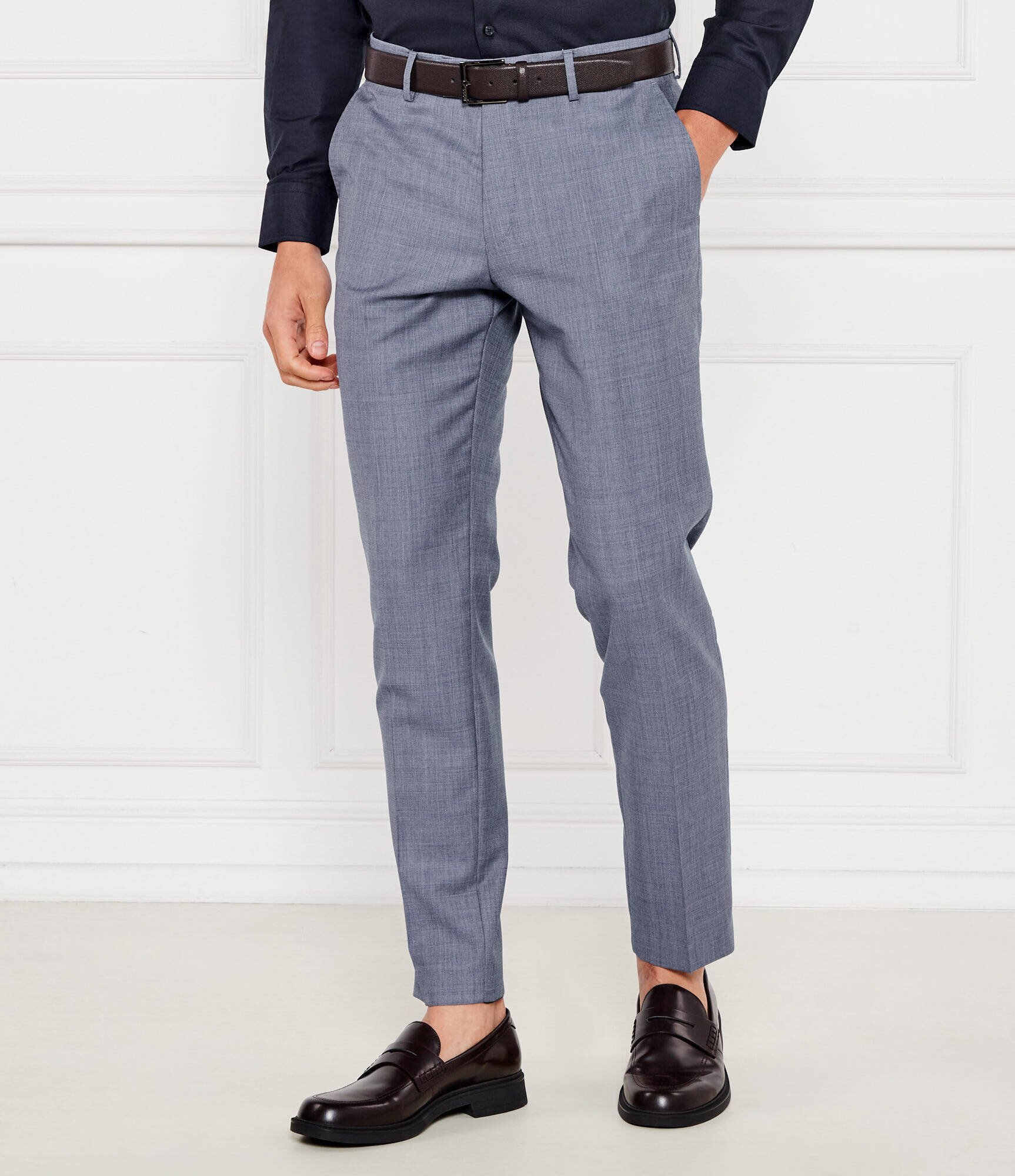 TIGER OF SWEDEN De lână pantaloni chino Tenuta | Slim Fit
