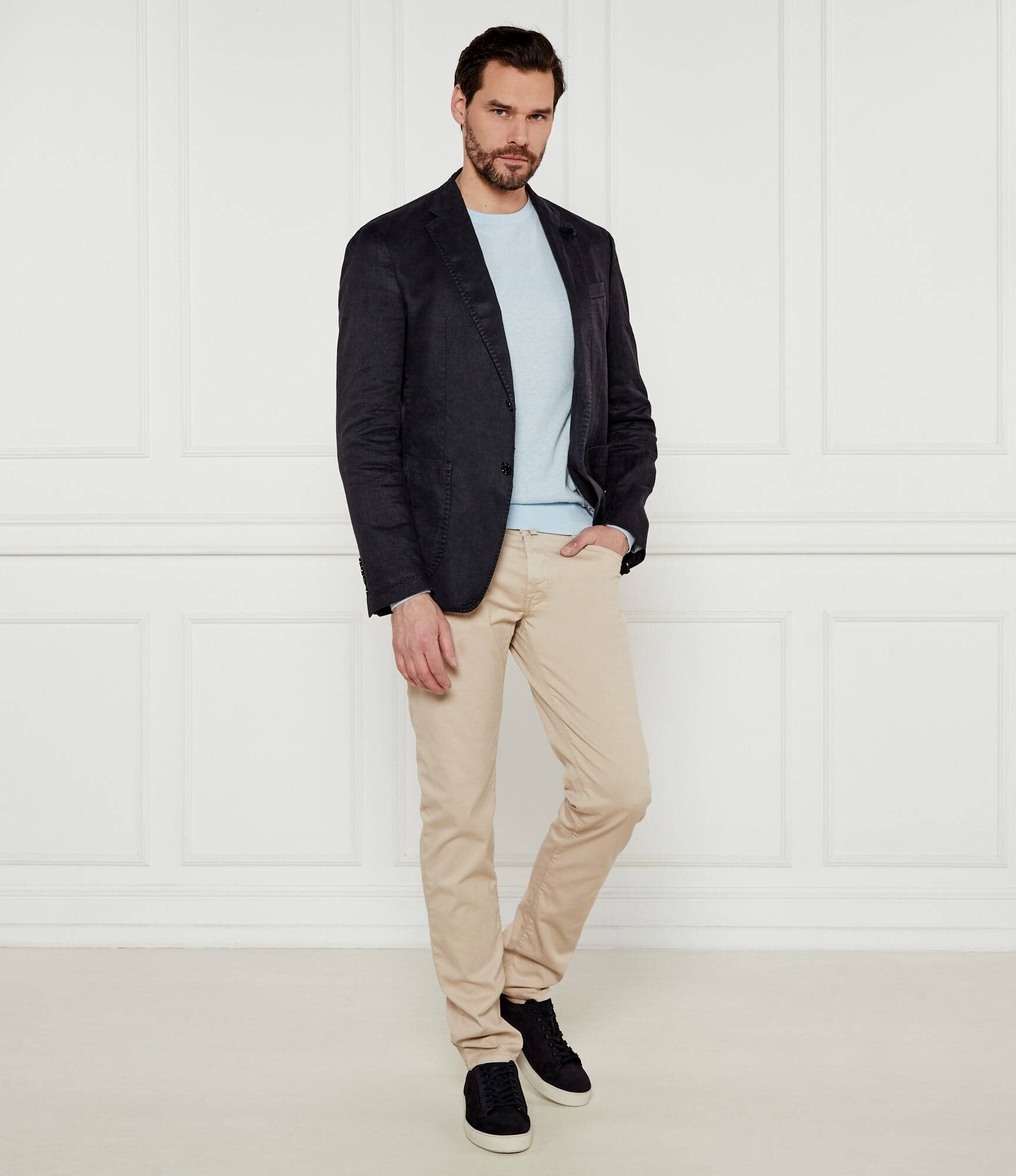TIGER OF SWEDEN Pulover Connor L | Slim Fit | cu adaos de in