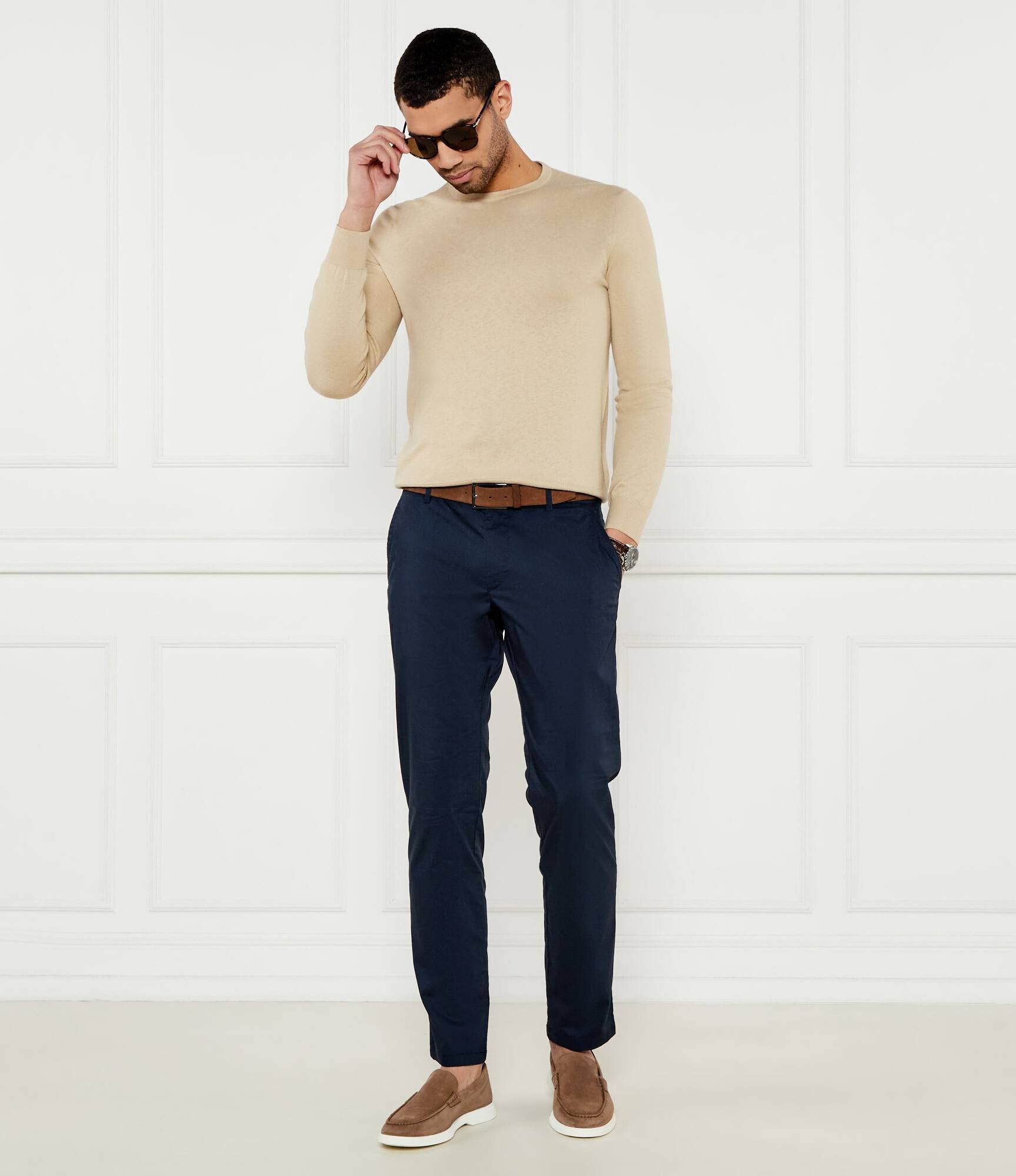TIGER OF SWEDEN Pulover Connor L | Slim Fit | cu adaos de in