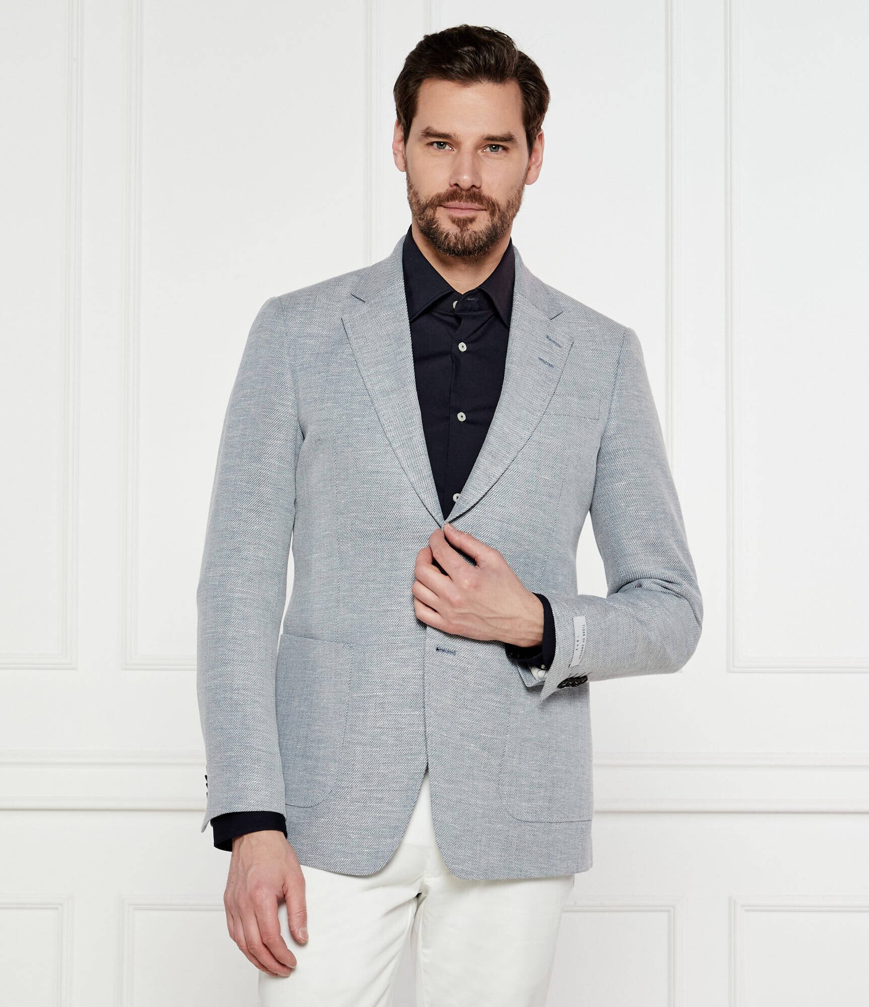 TIGER OF SWEDEN Sacou Justin HL | Regular Fit | cu adaos de in