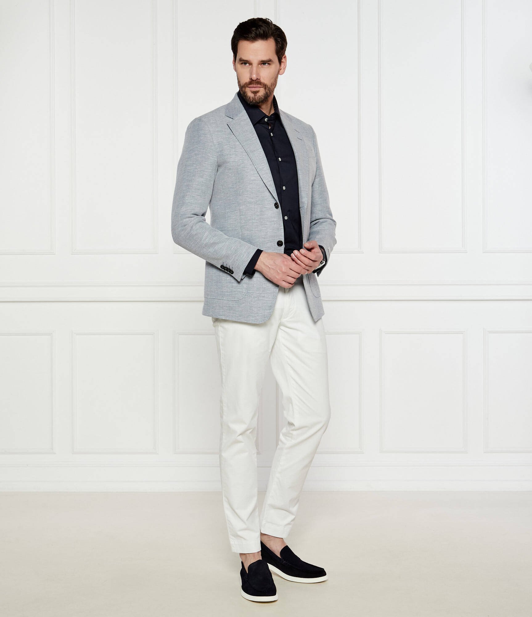 TIGER OF SWEDEN Sacou Justin HL | Regular Fit | cu adaos de in