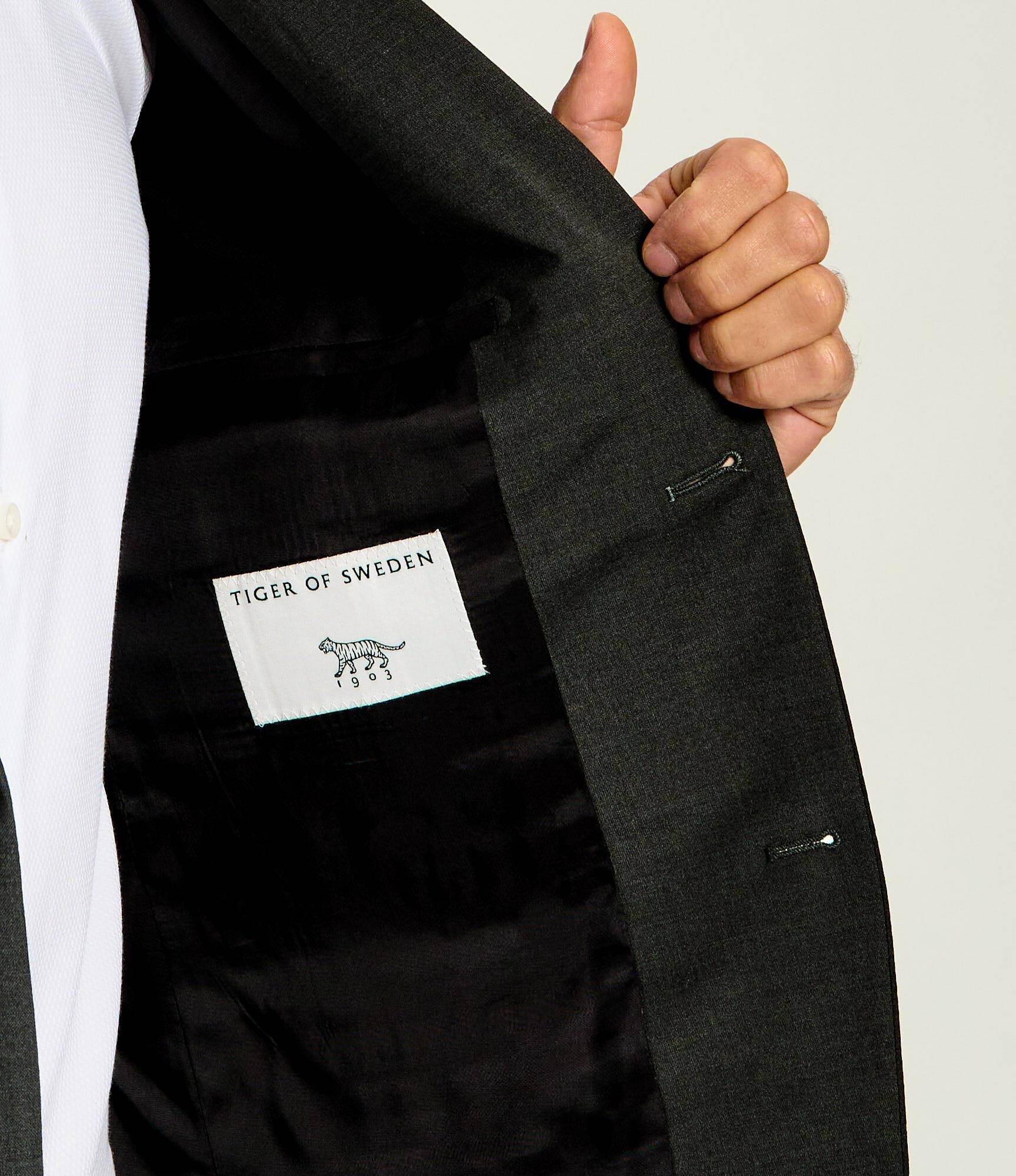 TIGER OF SWEDEN Sacou Justins | Slim Fit cu adaos de lână