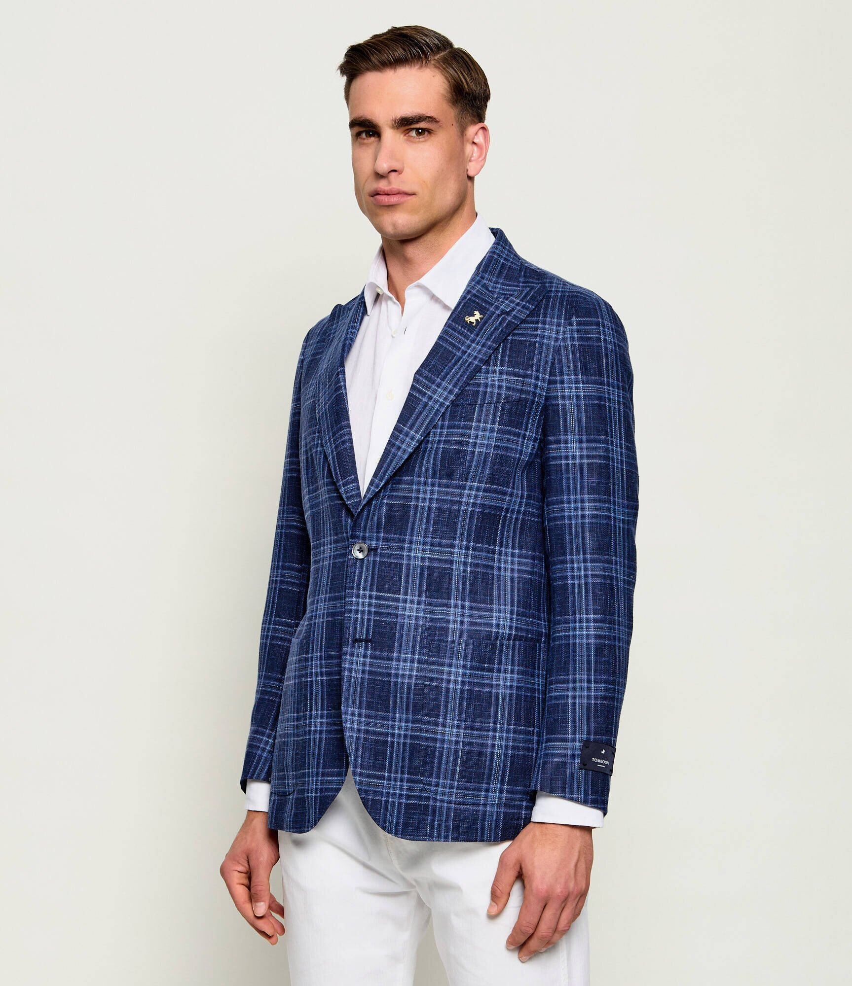 Tombolini De lână sacou | Slim Fit | cu adaos de in