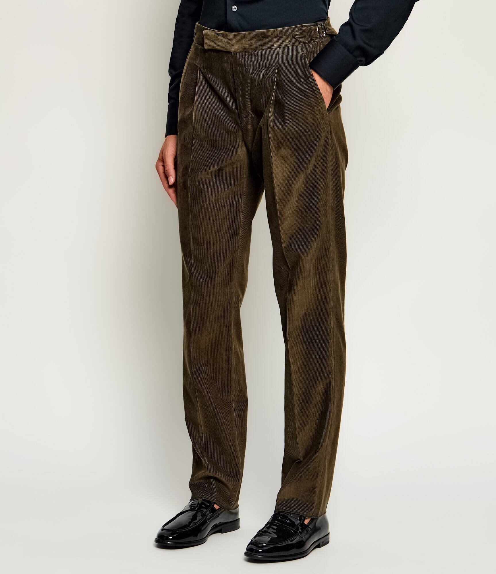 Tombolini Pantaloni | Tapered fit | catifea reiată